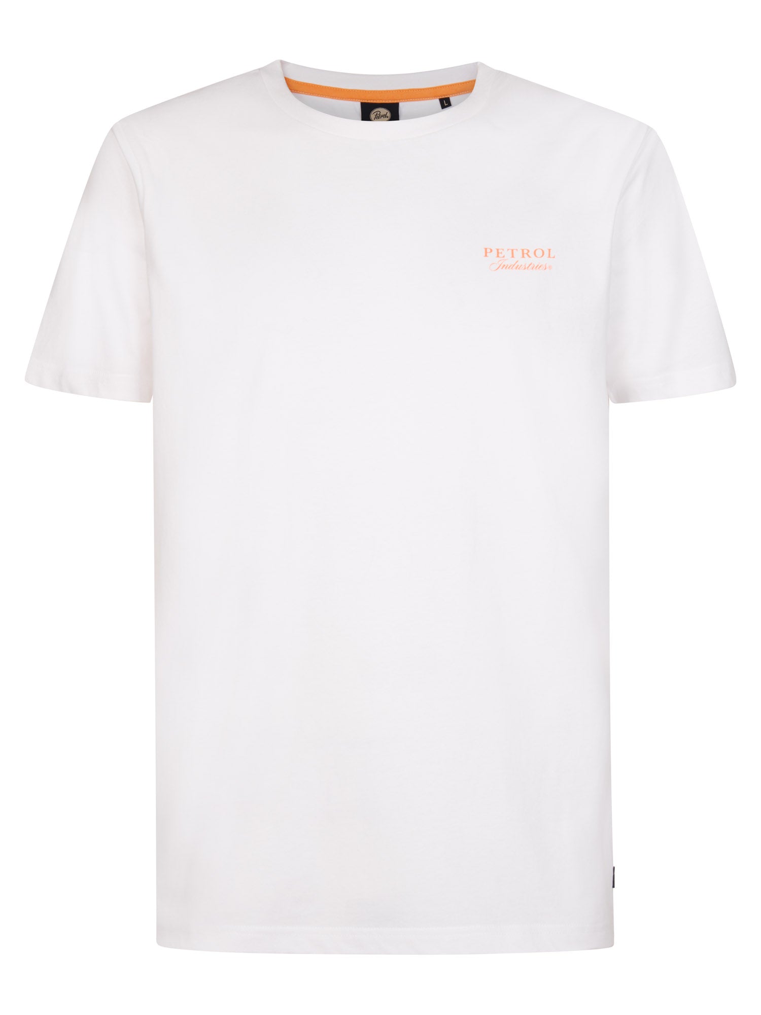 Petrol Industries Men T-Shirt Short Sleeve Classic Print Regular Fit Bright White