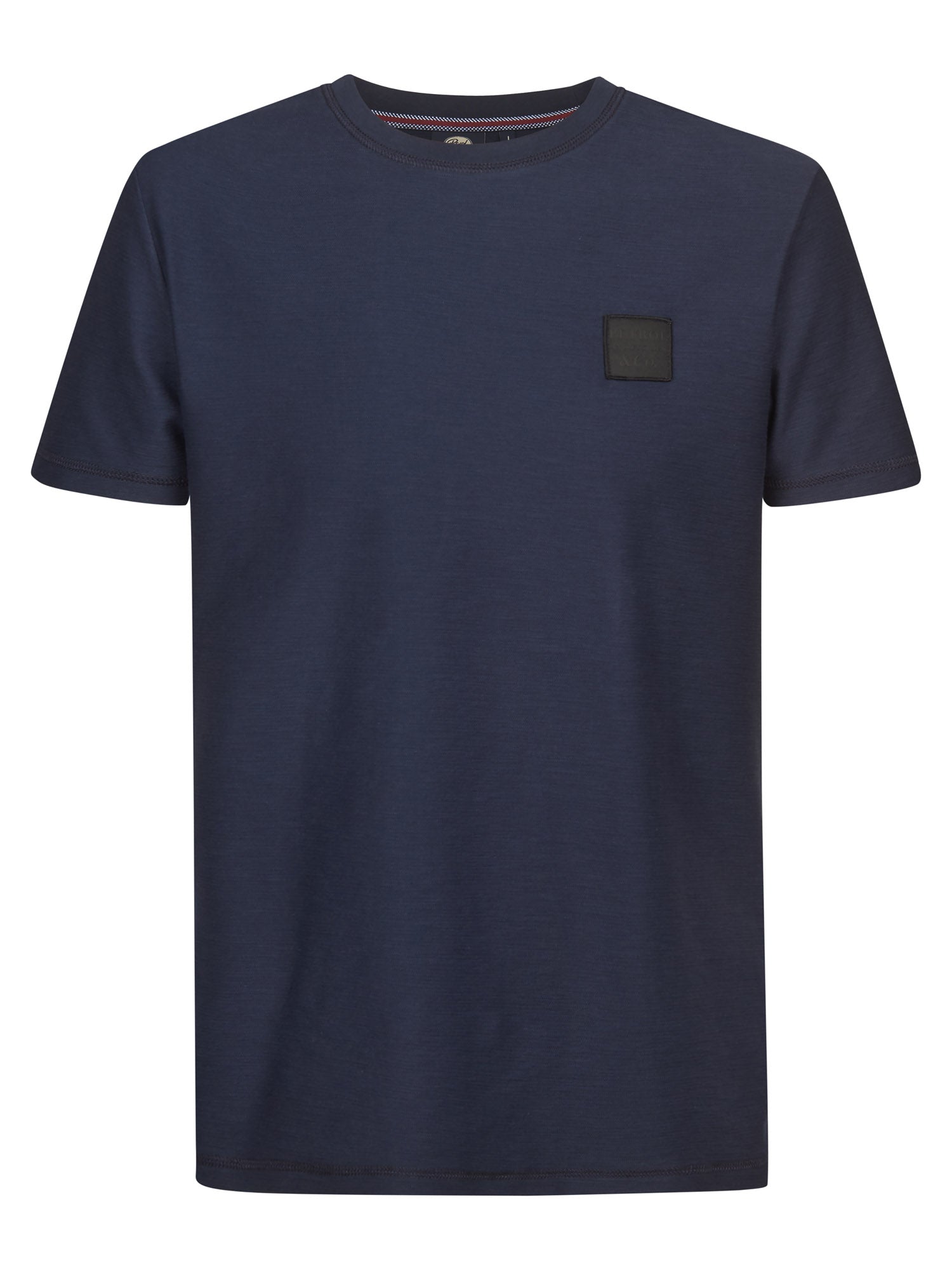 Petrol Industries Men T-Shirt Short Sleeve Regular Fit Navy Blue