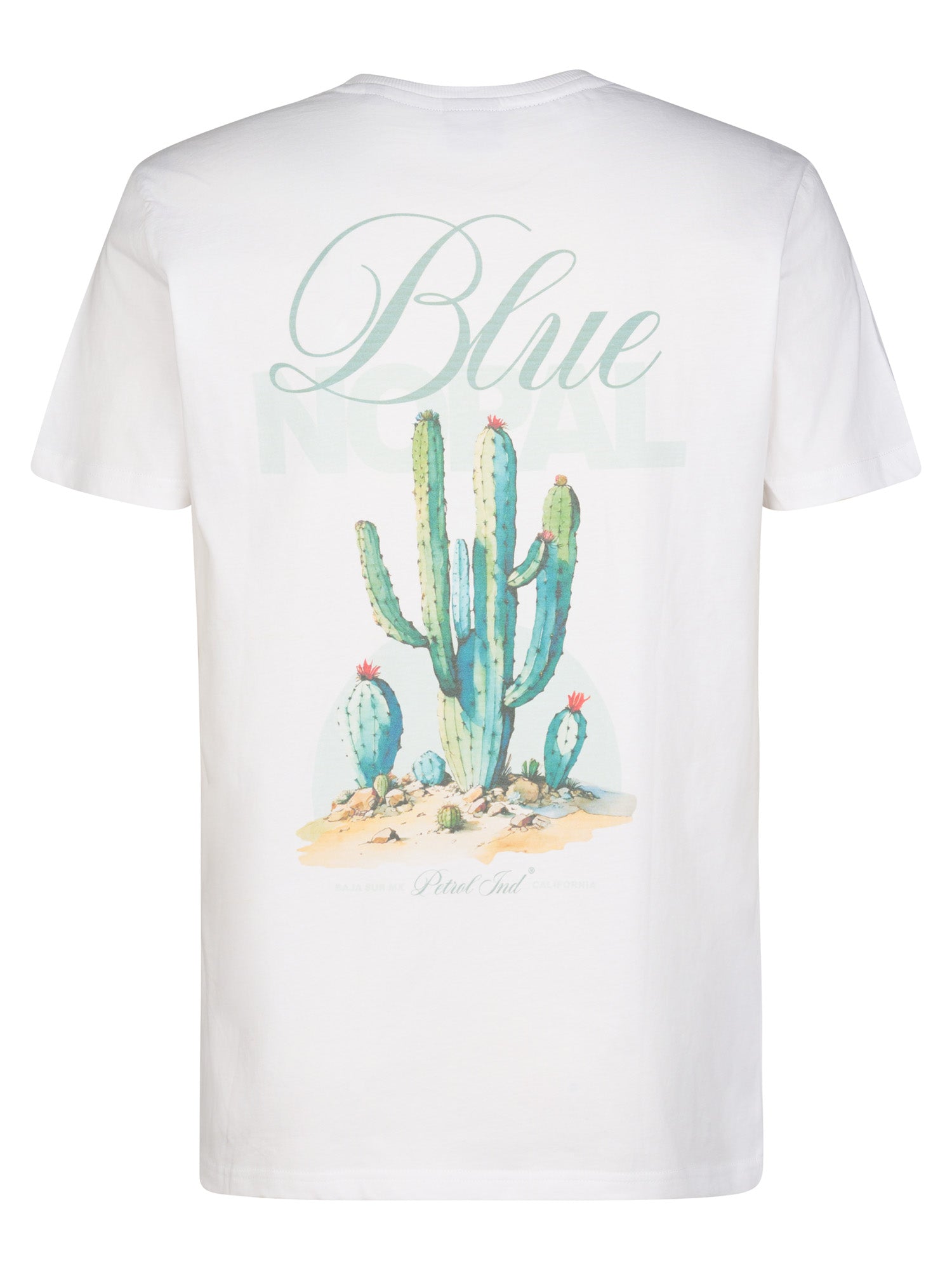 Petrol Industries Men T-Shirt Short Sleeve Regular Fit Bright White