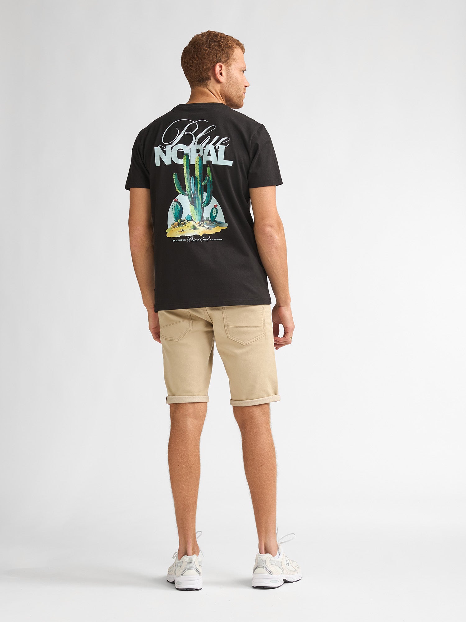 Petrol Industries Men T-Shirt Short Sleeve Regular Fit Black