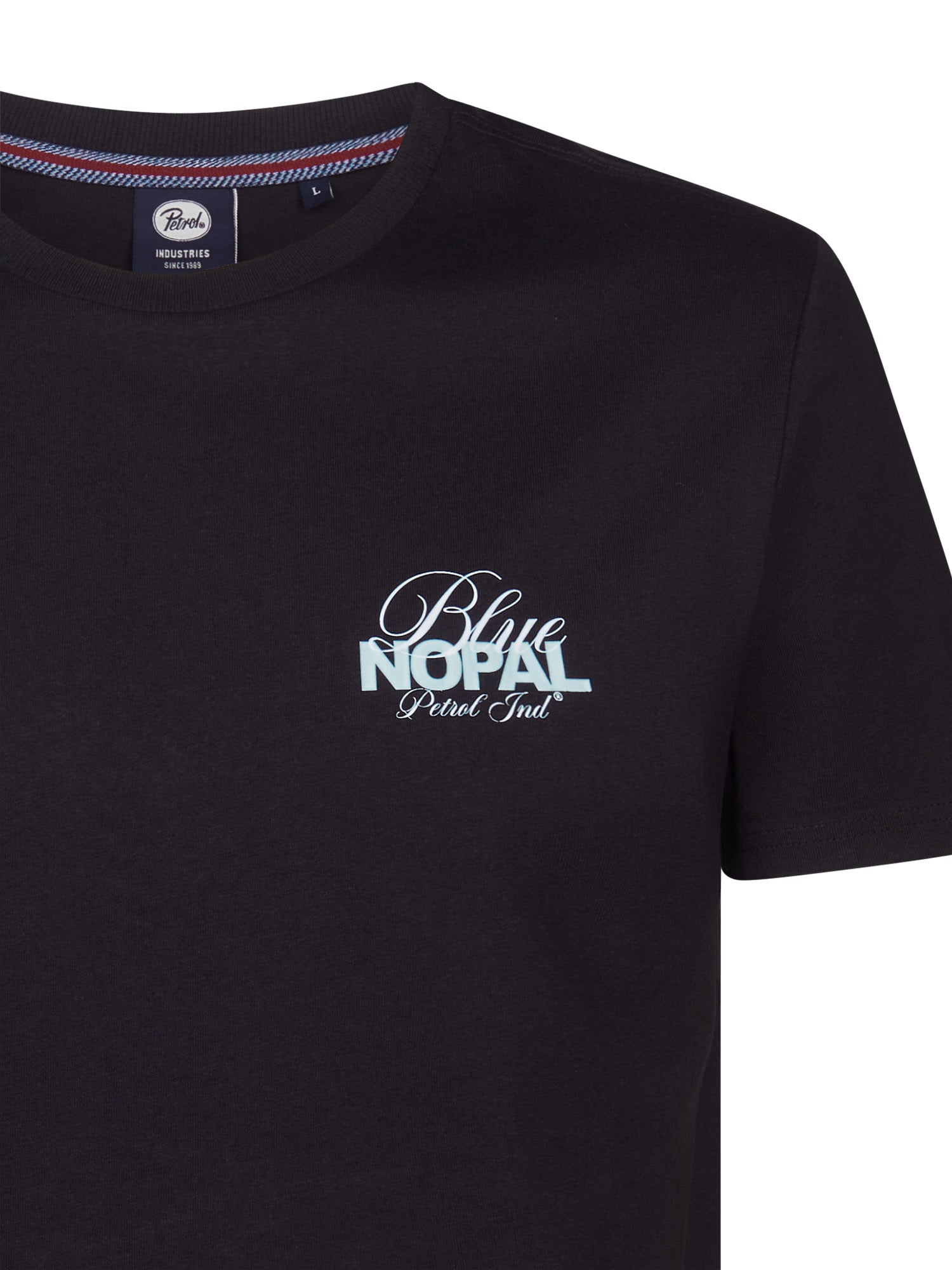 Petrol Industries Men T-Shirt Short Sleeve Regular Fit Black