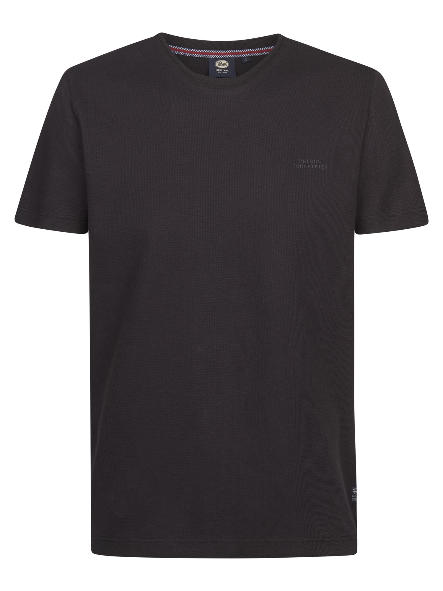 Petrol Industries Men T-Shirt Short Sleeve Regular Fit Black