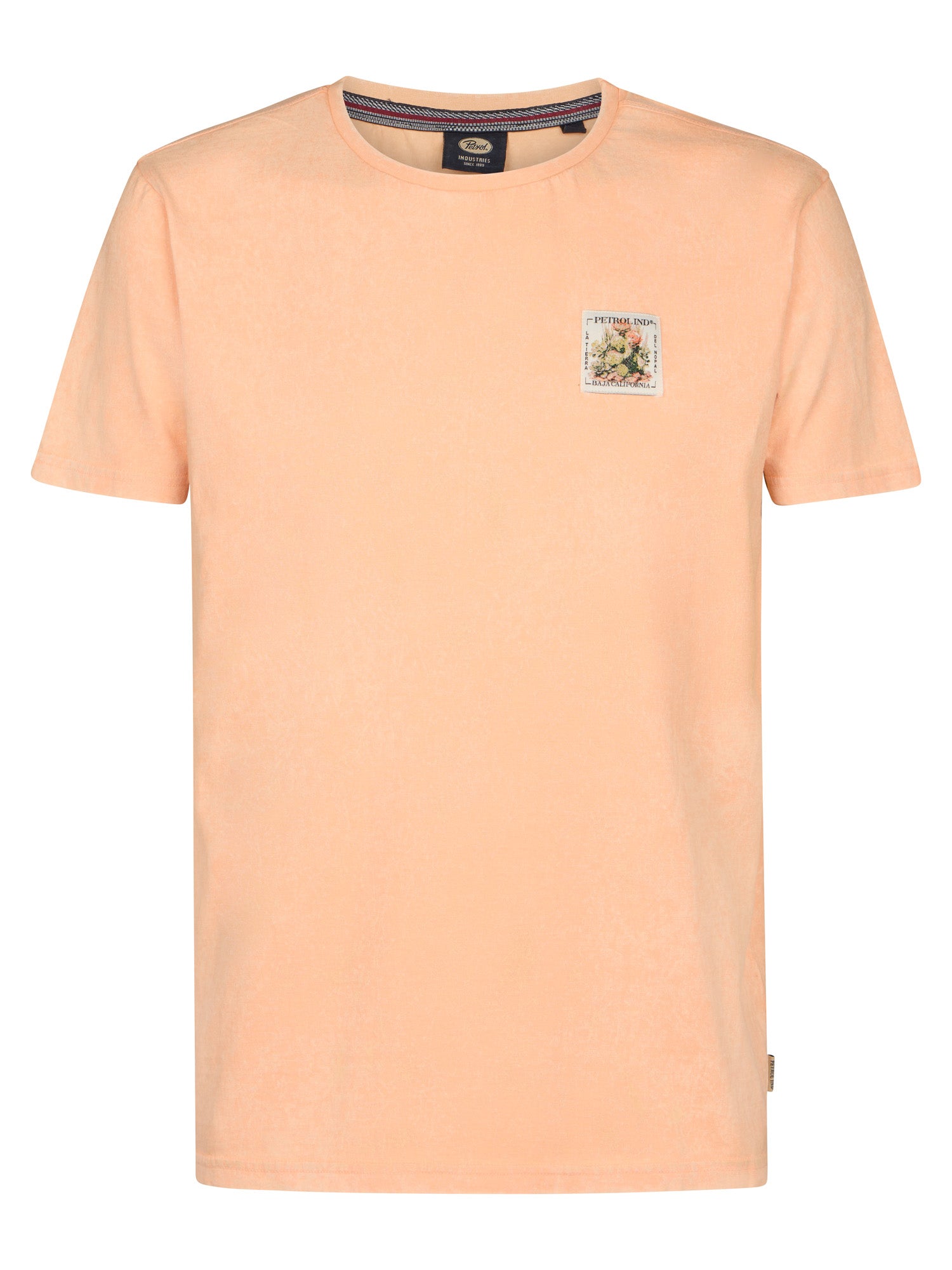 Petrol Industries Men T-Shirt Short Sleeve Regular Fit Tropical Orange