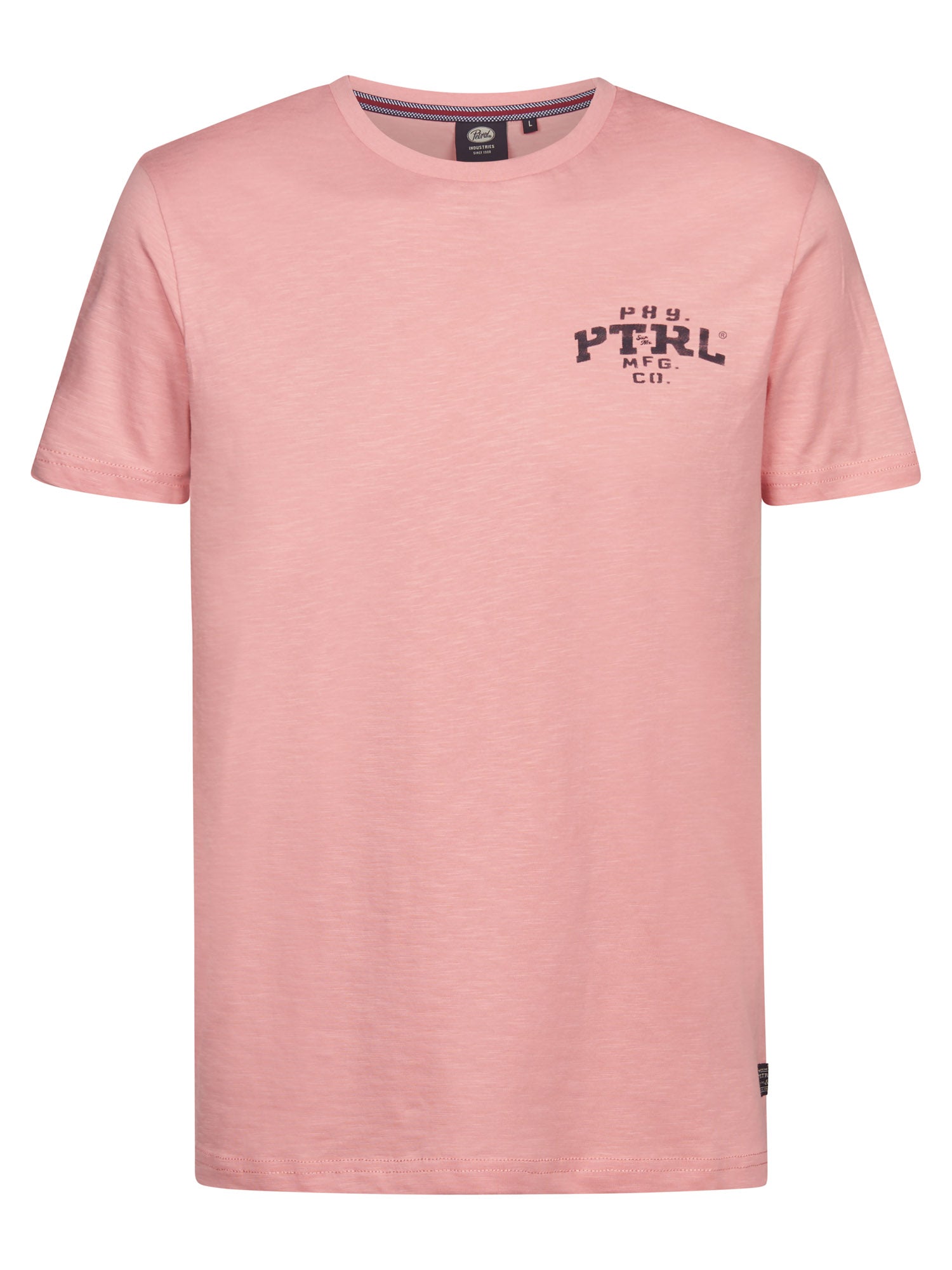 Petrol Industries Men T-Shirt Short Sleeve Classic Print Regular Fit Light Coral