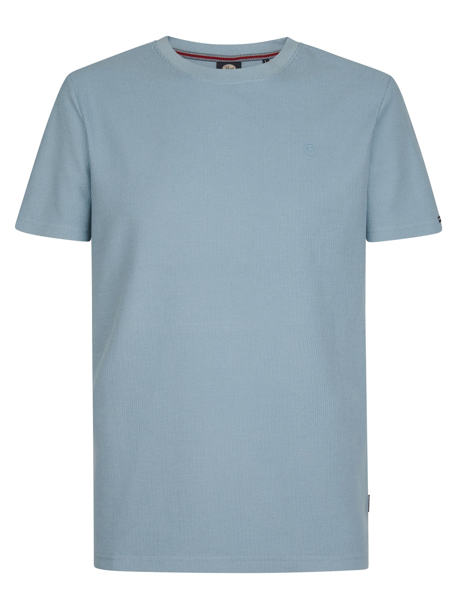 Petrol Industries Men T-Shirt Short Sleeve Regular Fit Marble Blue