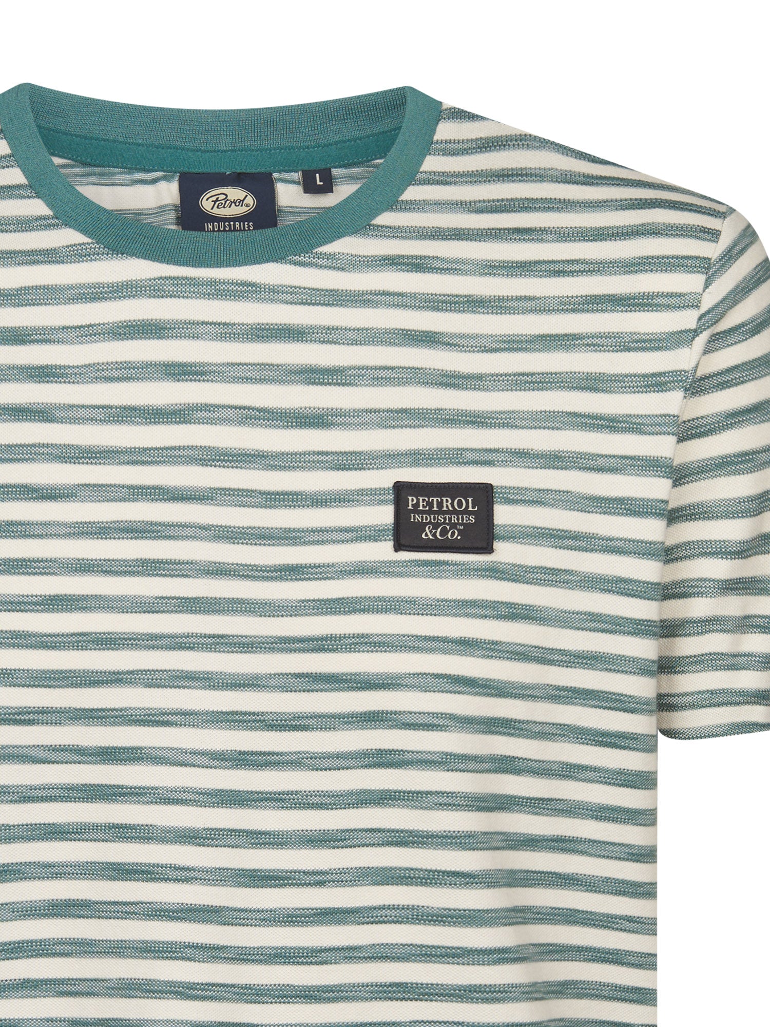 Petrol Industries Men T-Shirt Short Sleeve Regular Fit Oil Green