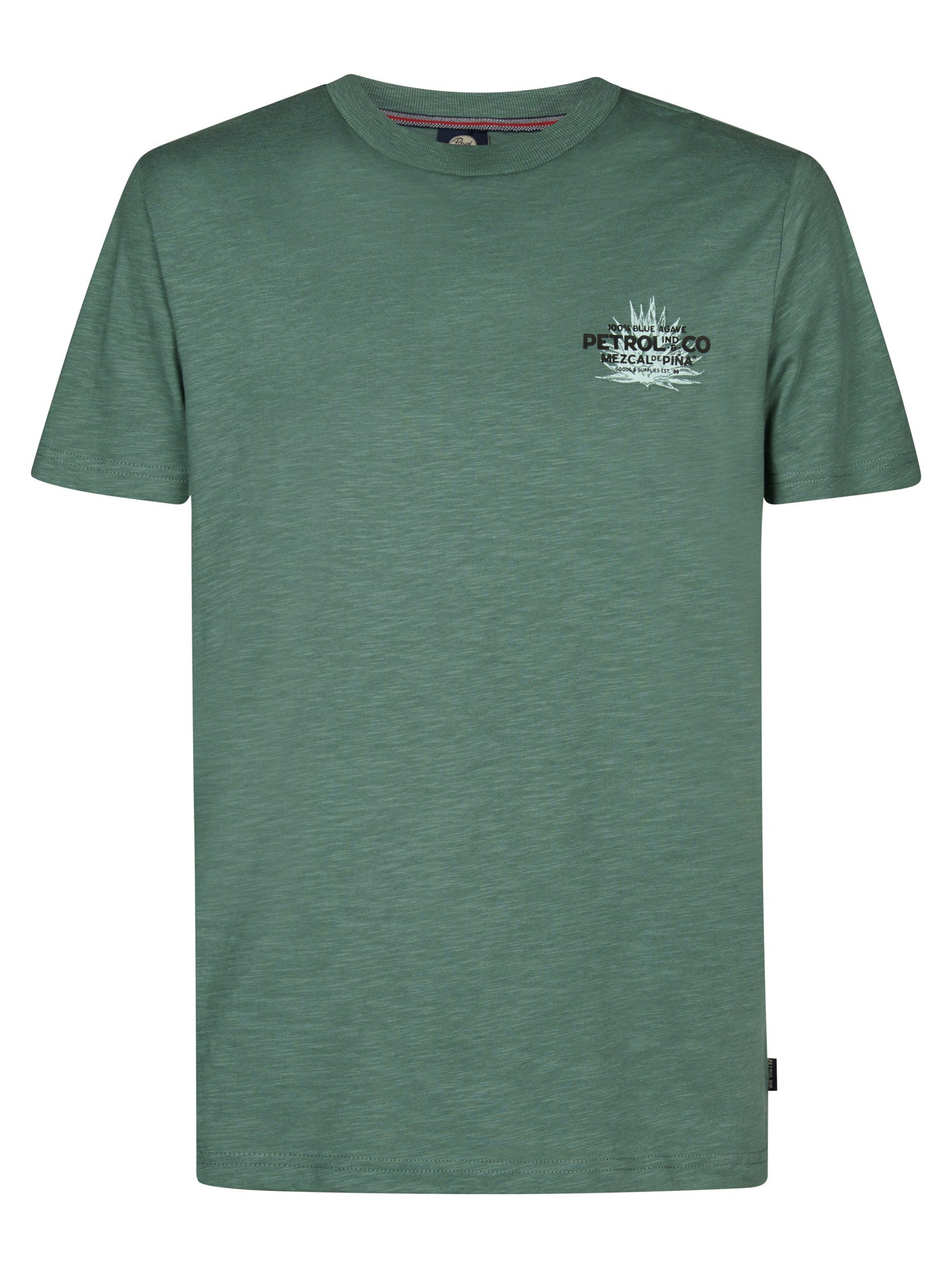 Petrol Industries Men T-Shirt Short Sleeve Regular Fit Oil Green