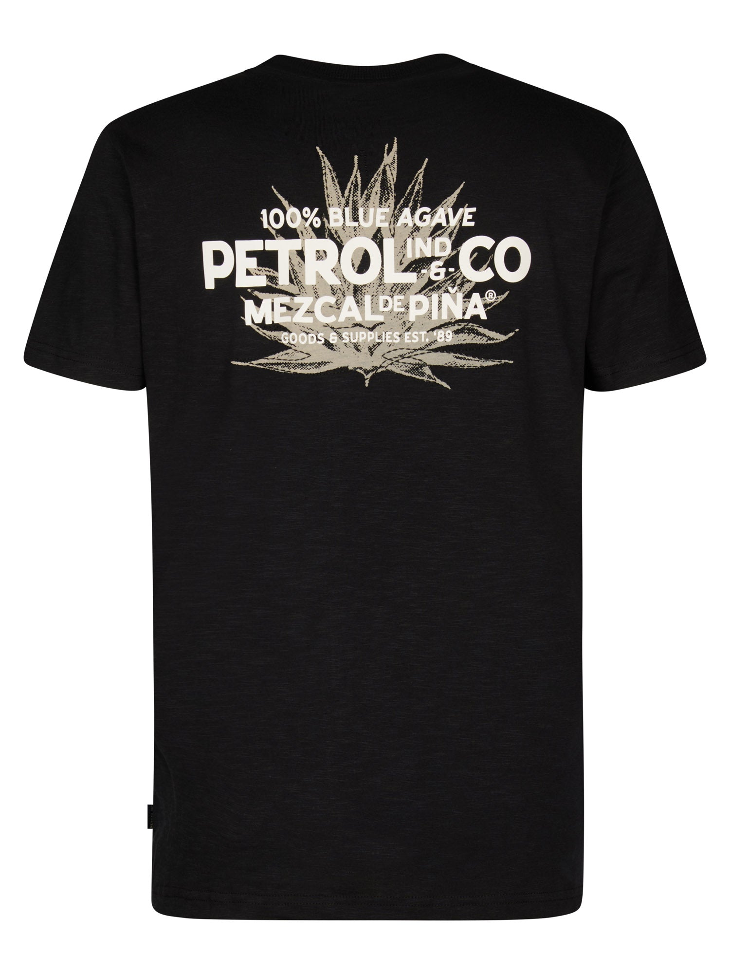 Petrol Industries Men T-Shirt Short Sleeve Regular Fit Black