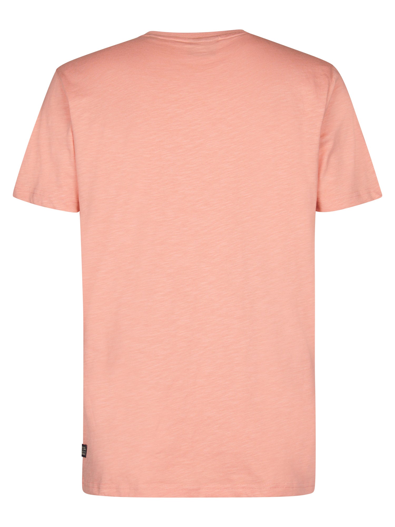 Petrol Industries Men T-Shirt Short Sleeve V-Neck Regular Fit Light Coral