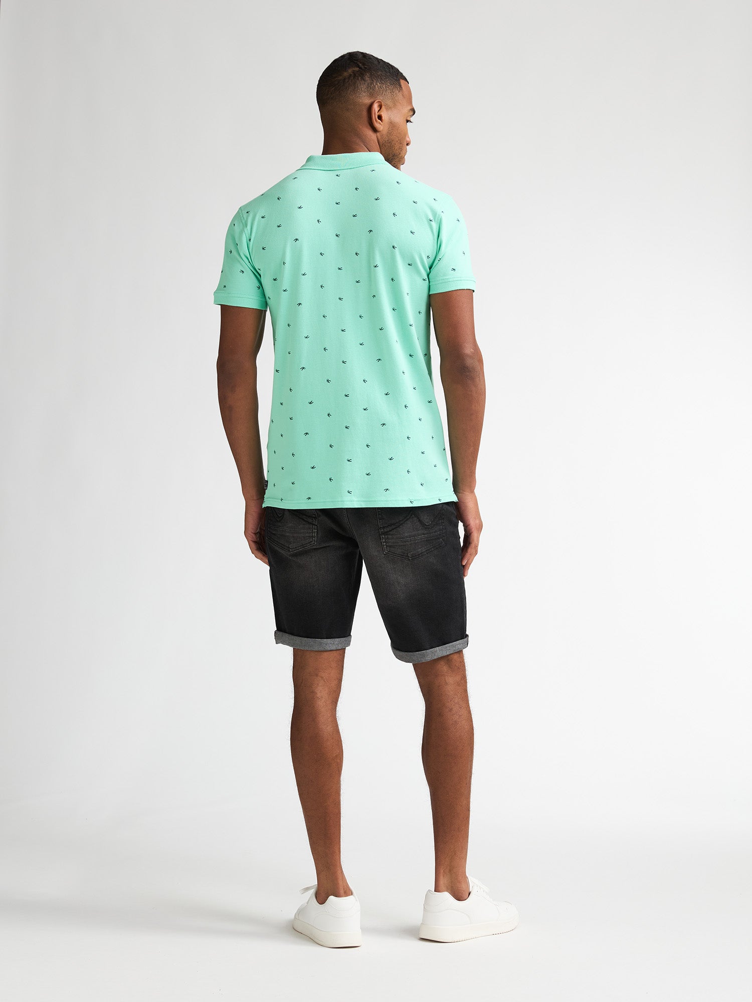 Petrol Industries Men Polo Short Sleeve Regular Fit Green Aqua