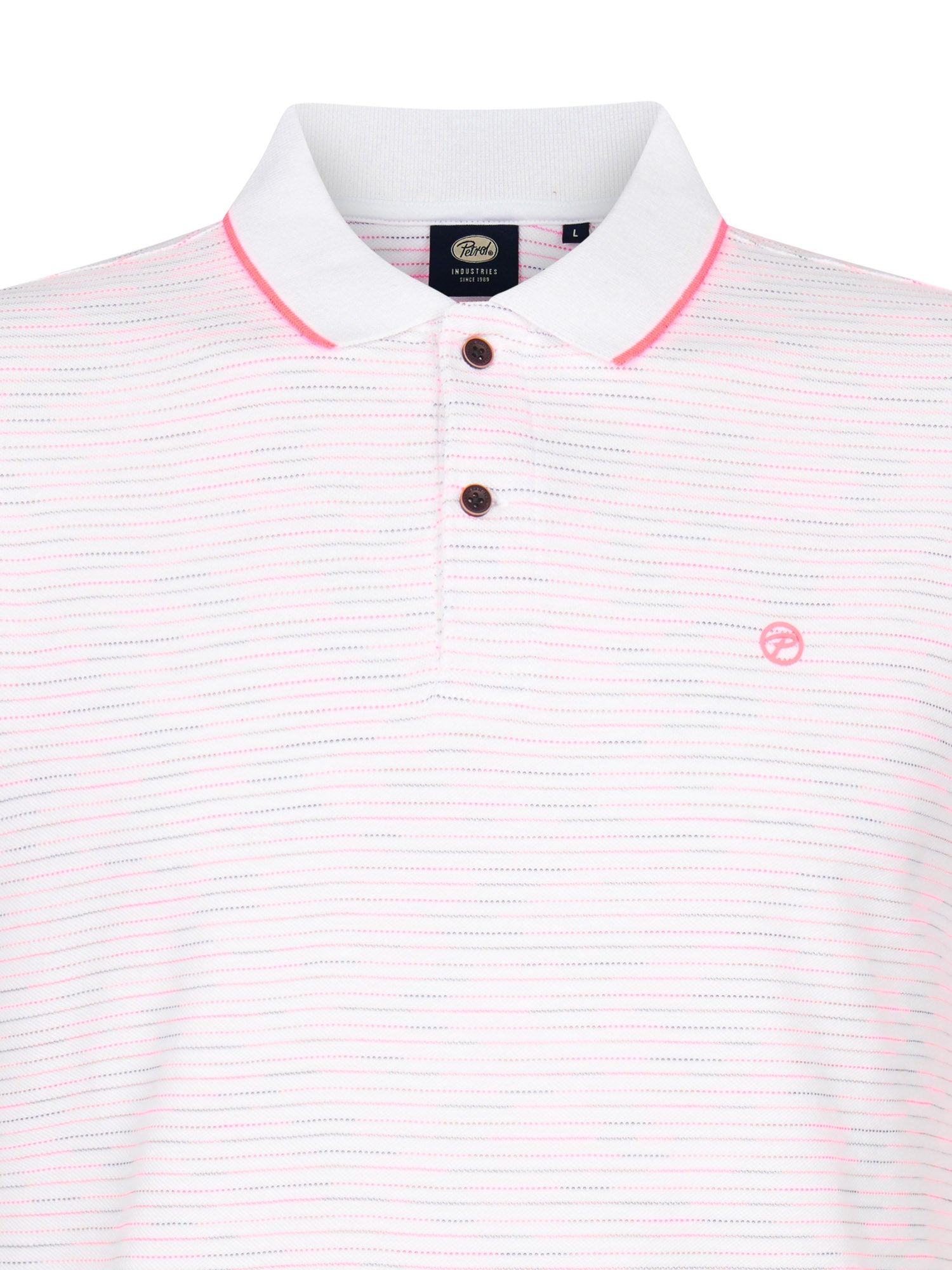 Petrol Industries Men Polo Short Sleeve Regular Fit Bright White