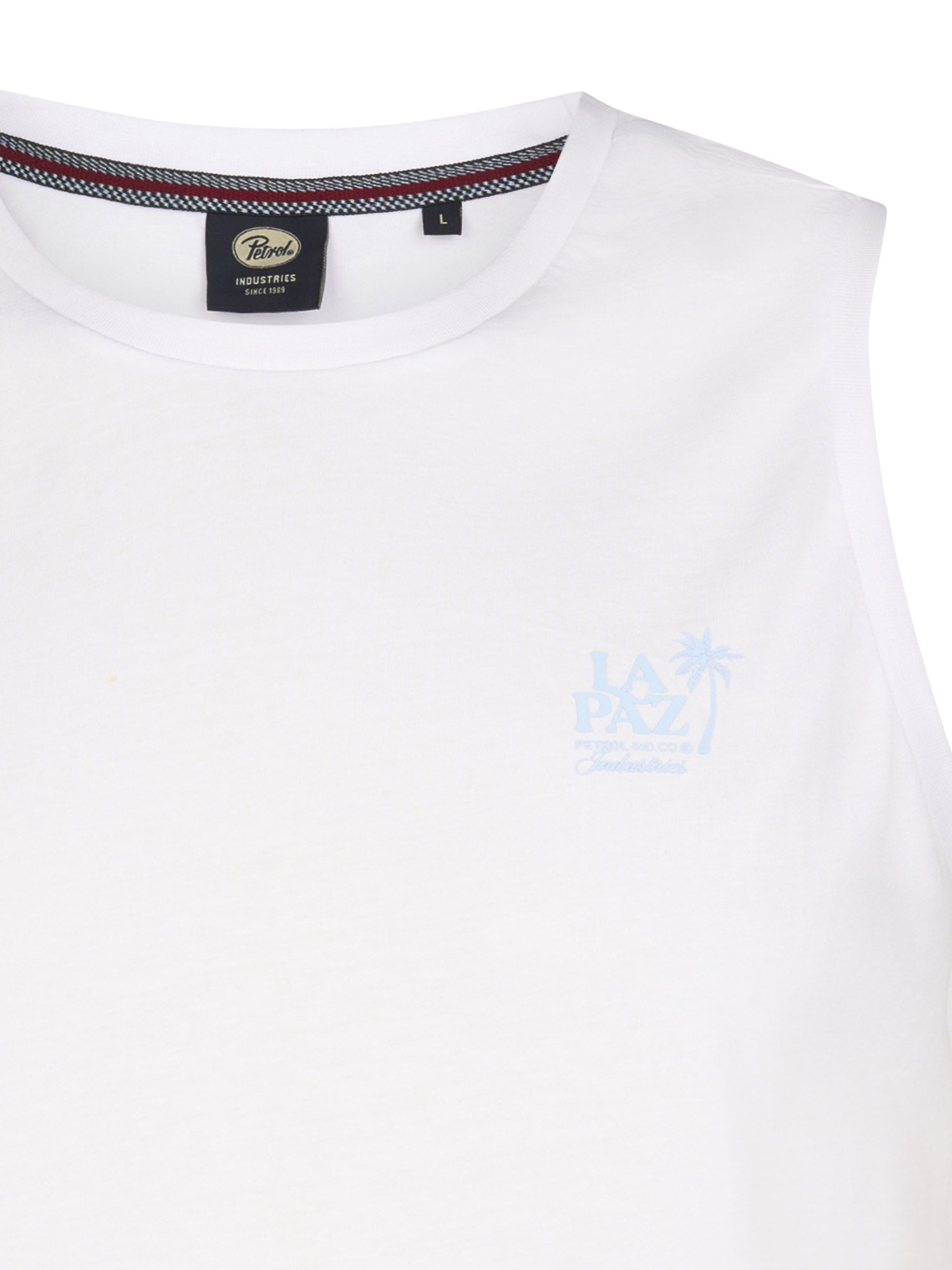 Petrol Industries Men Singlet Round Neck Regular Fit Bright White