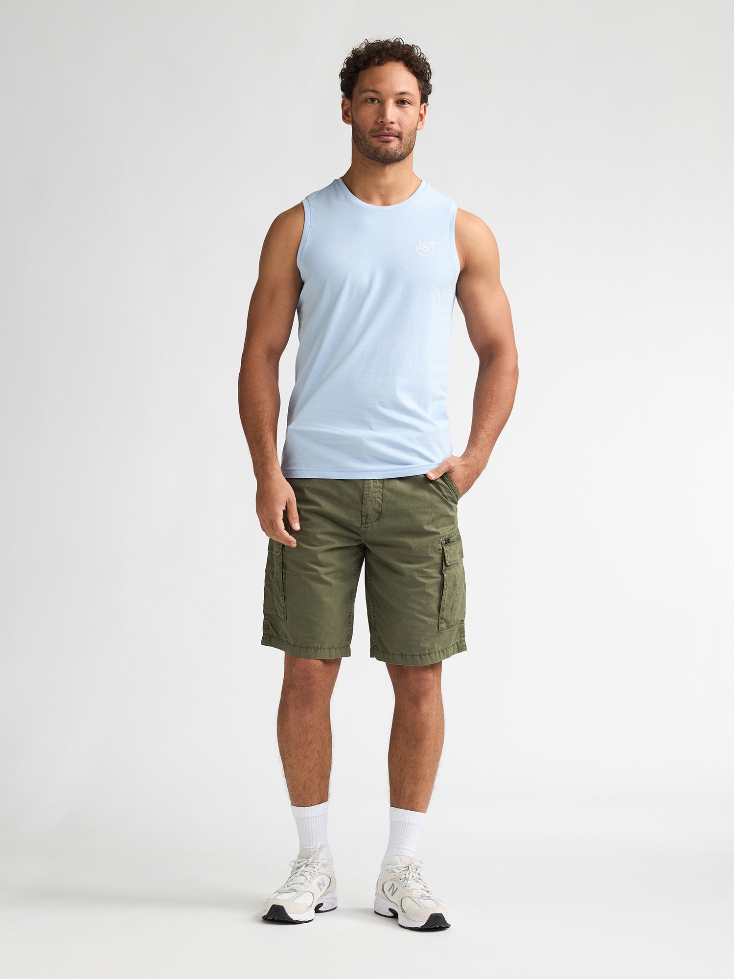 Petrol Industries Men Singlet Round Neck Regular Fit Sky