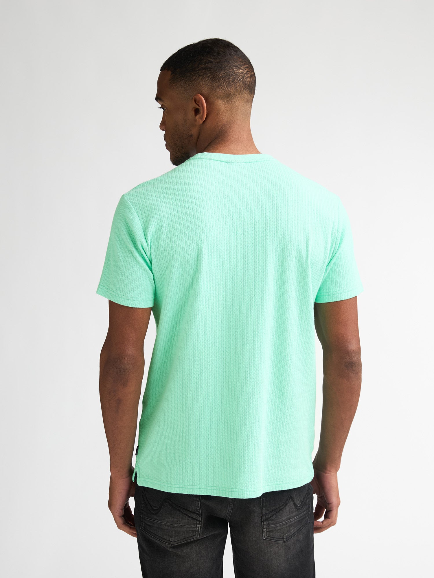 Petrol Industries Men T-Shirt Short Sleeve Regular Fit Green Aqua