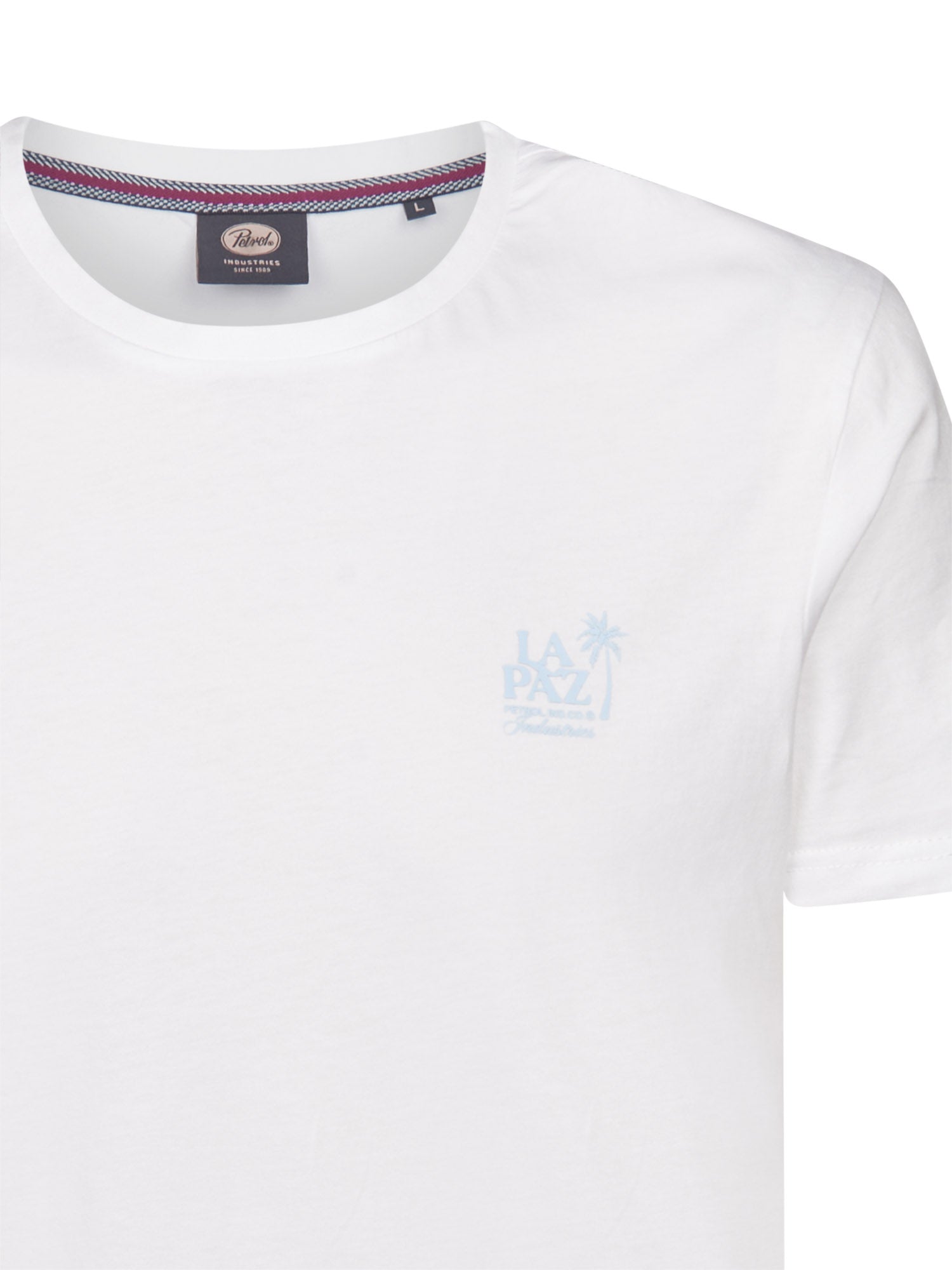 Petrol Industries Men T-Shirt Short Sleeve Regular Fit Bright White