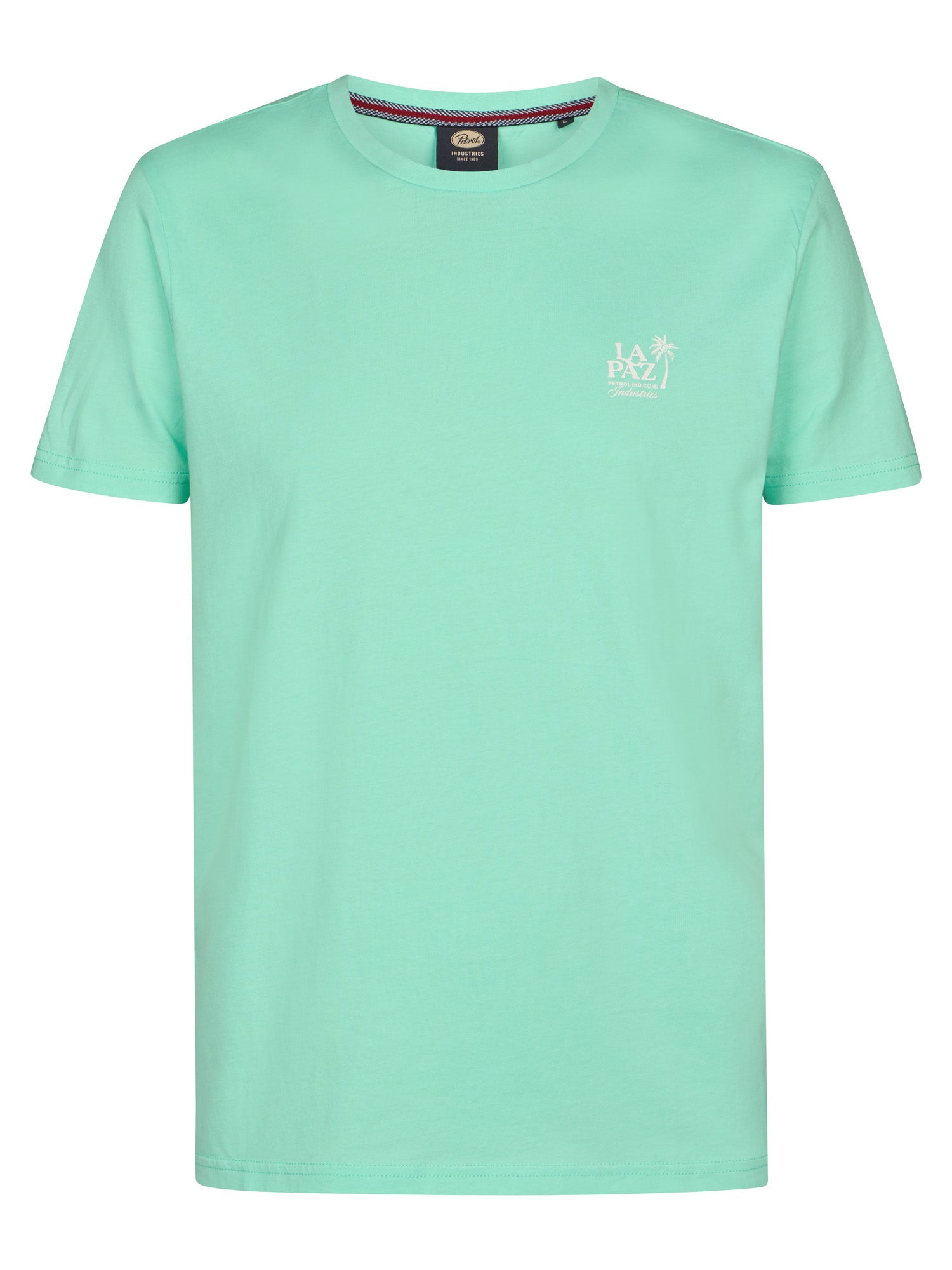 Petrol Industries Men T-Shirt Short Sleeve Regular Fit Green Aqua