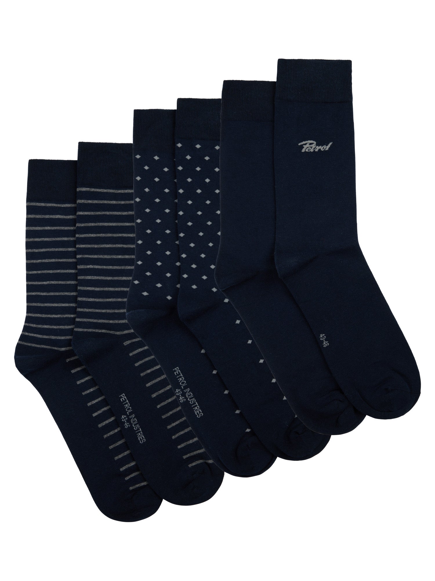 Petrol Industries Men Accessories Socks - 3-pack Regular Fit Sky Captain