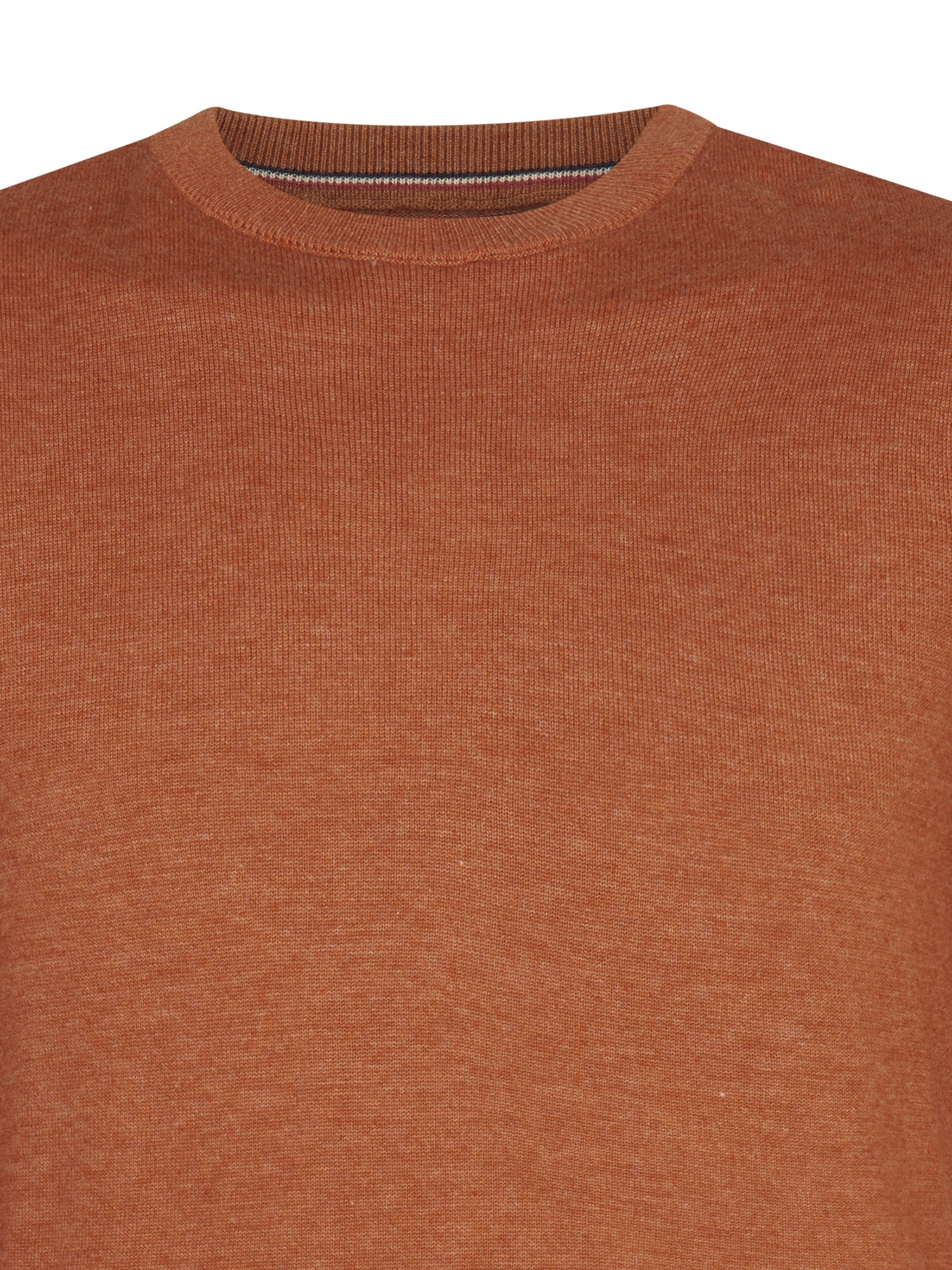 Petrol Industries Men Knitwear Round Neck Basic Regular Fit Copper Orange
