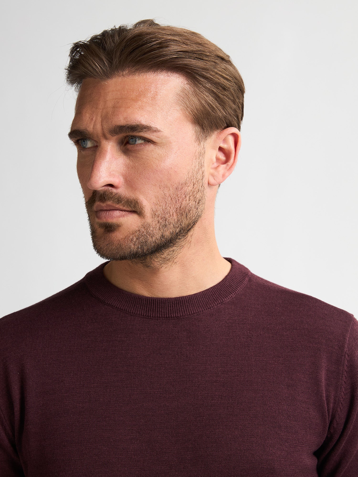 Petrol Industries Men Knitwear Round Neck Basic Regular Fit Syrup