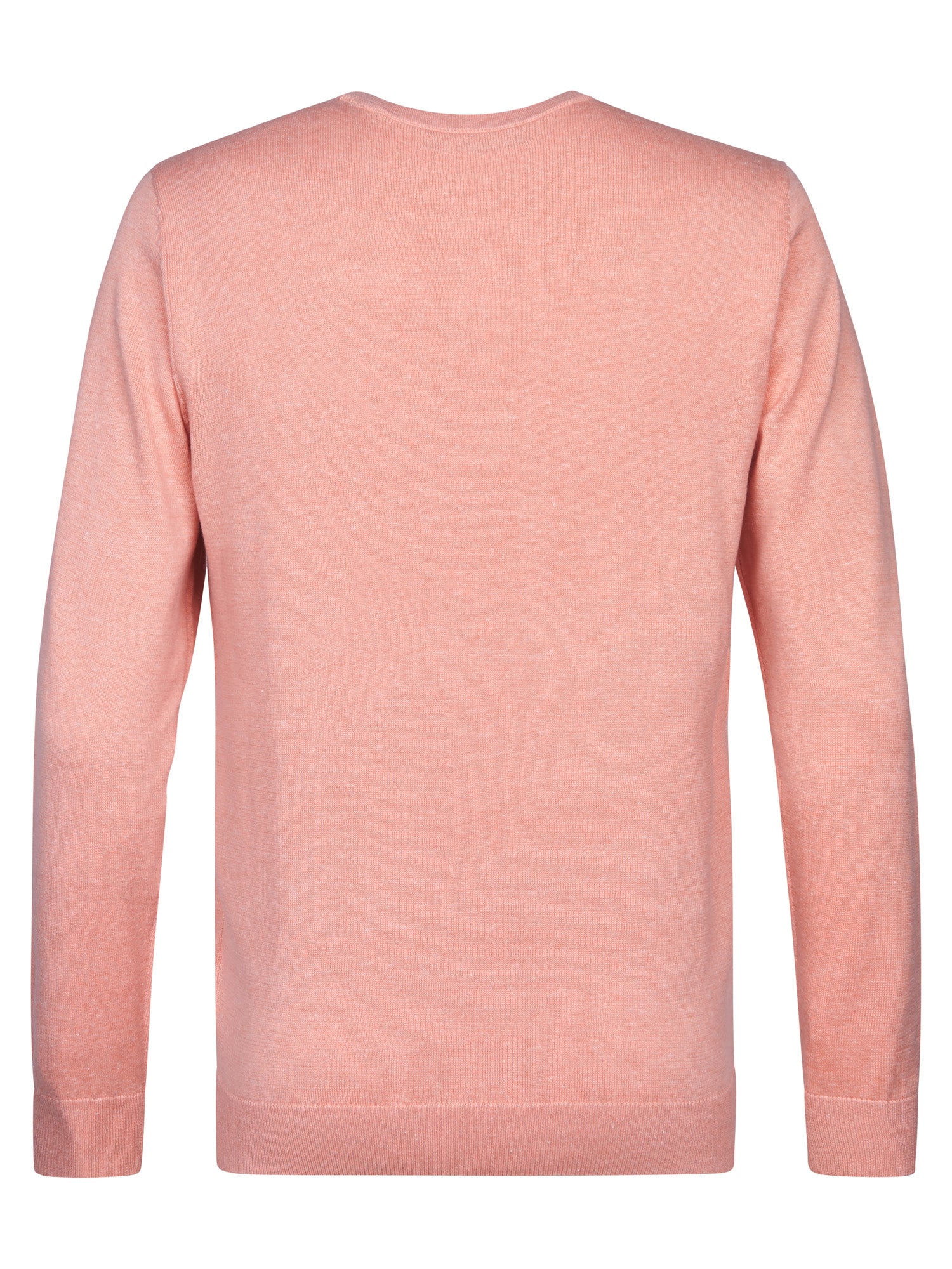Petrol Industries Men Knitwear Round Neck Basic Regular Fit Light Coral
