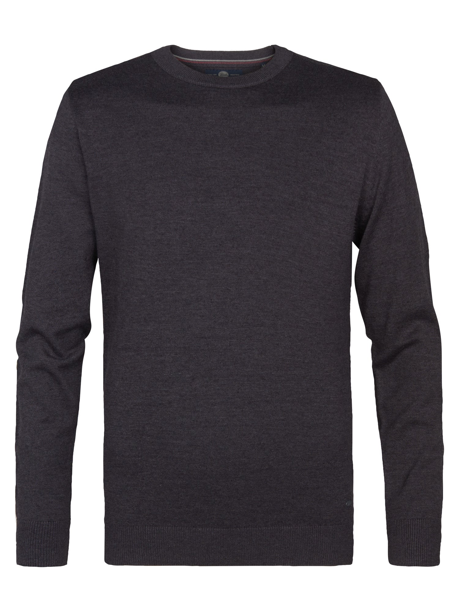 Petrol Industries Men Knitwear Round Neck Basic Regular Fit Sky Captain