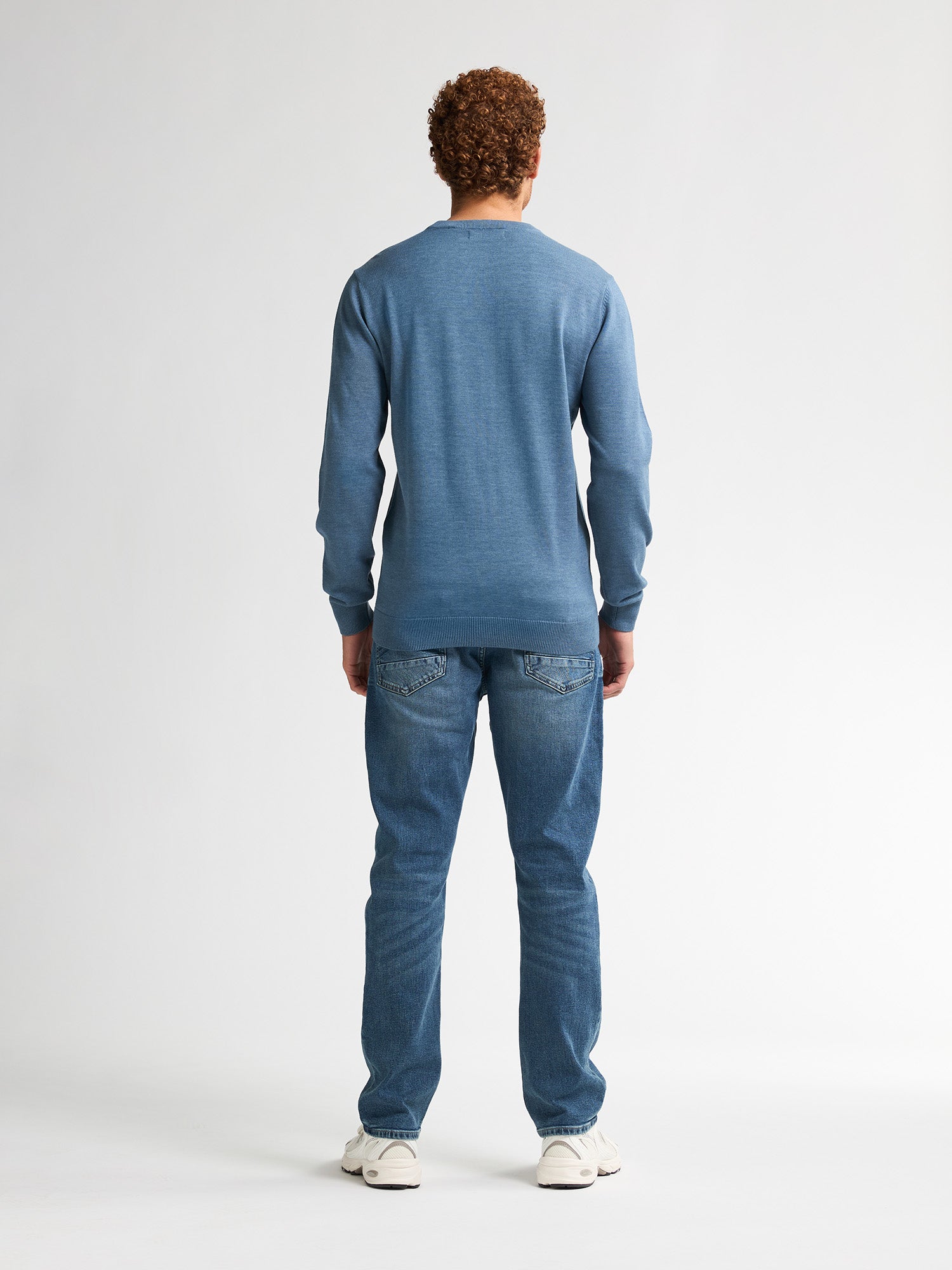 Petrol Industries Men Knitwear Round Neck Basic Regular Fit Light Shadow