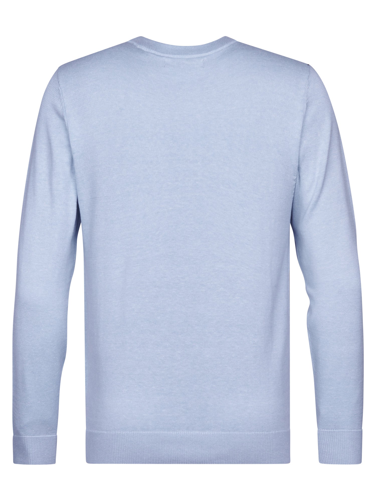 Petrol Industries Men Knitwear Round Neck Basic Regular Fit Sky