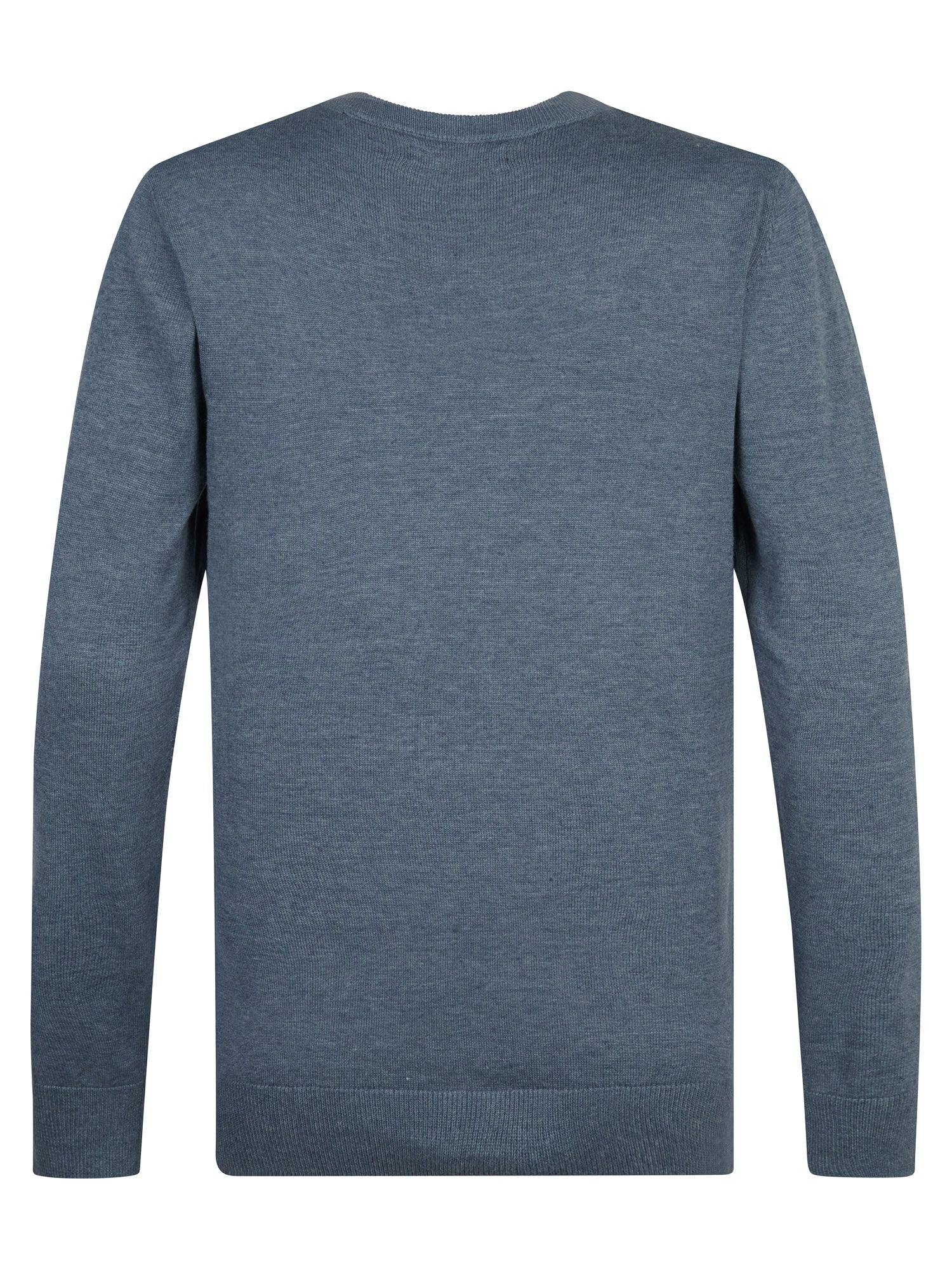 Petrol Industries Men Knitwear Round Neck Basic Regular Fit Storm Blue