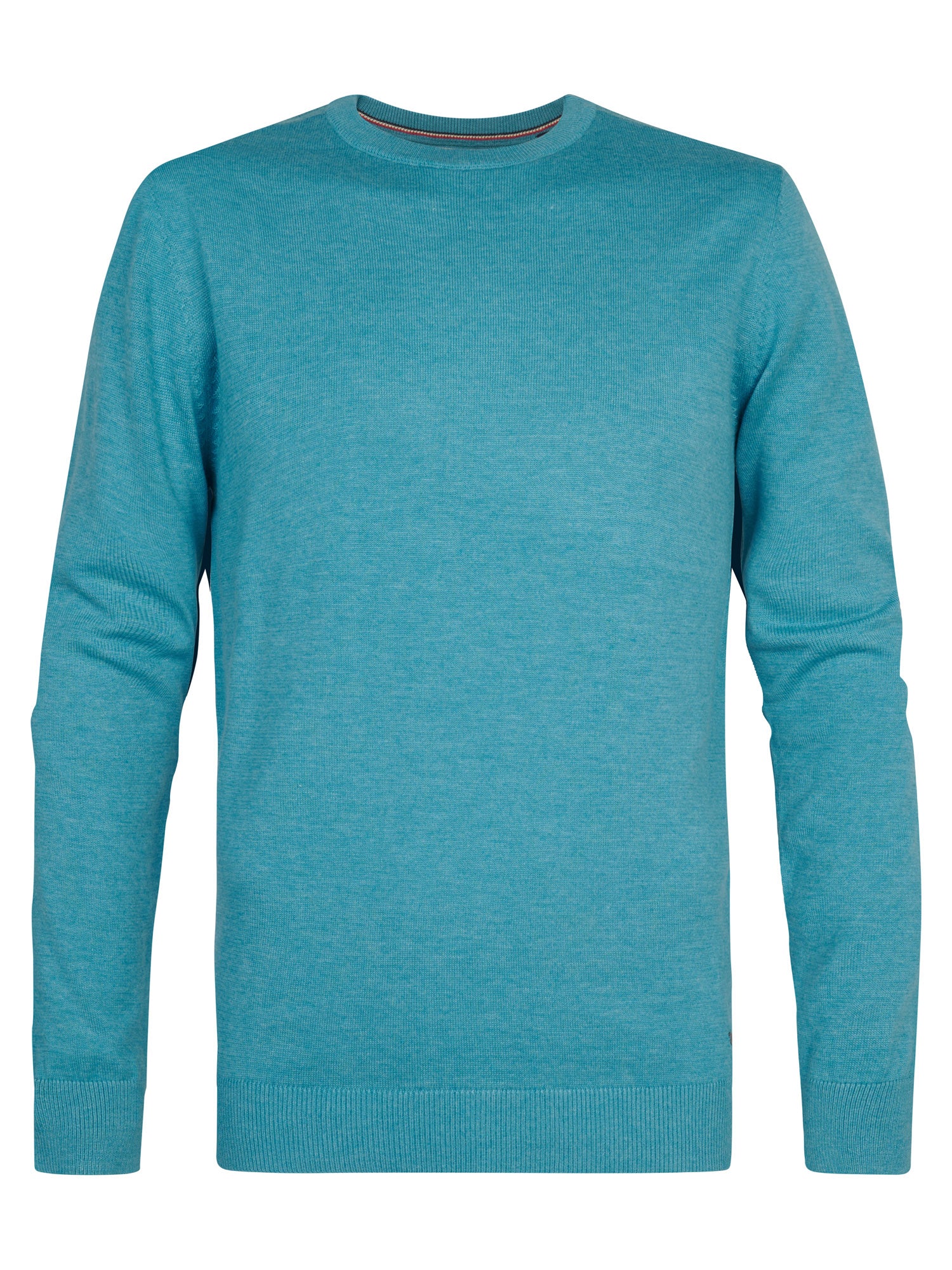 Petrol Industries Men Knitwear Round Neck Basic Regular Fit Iron Blue