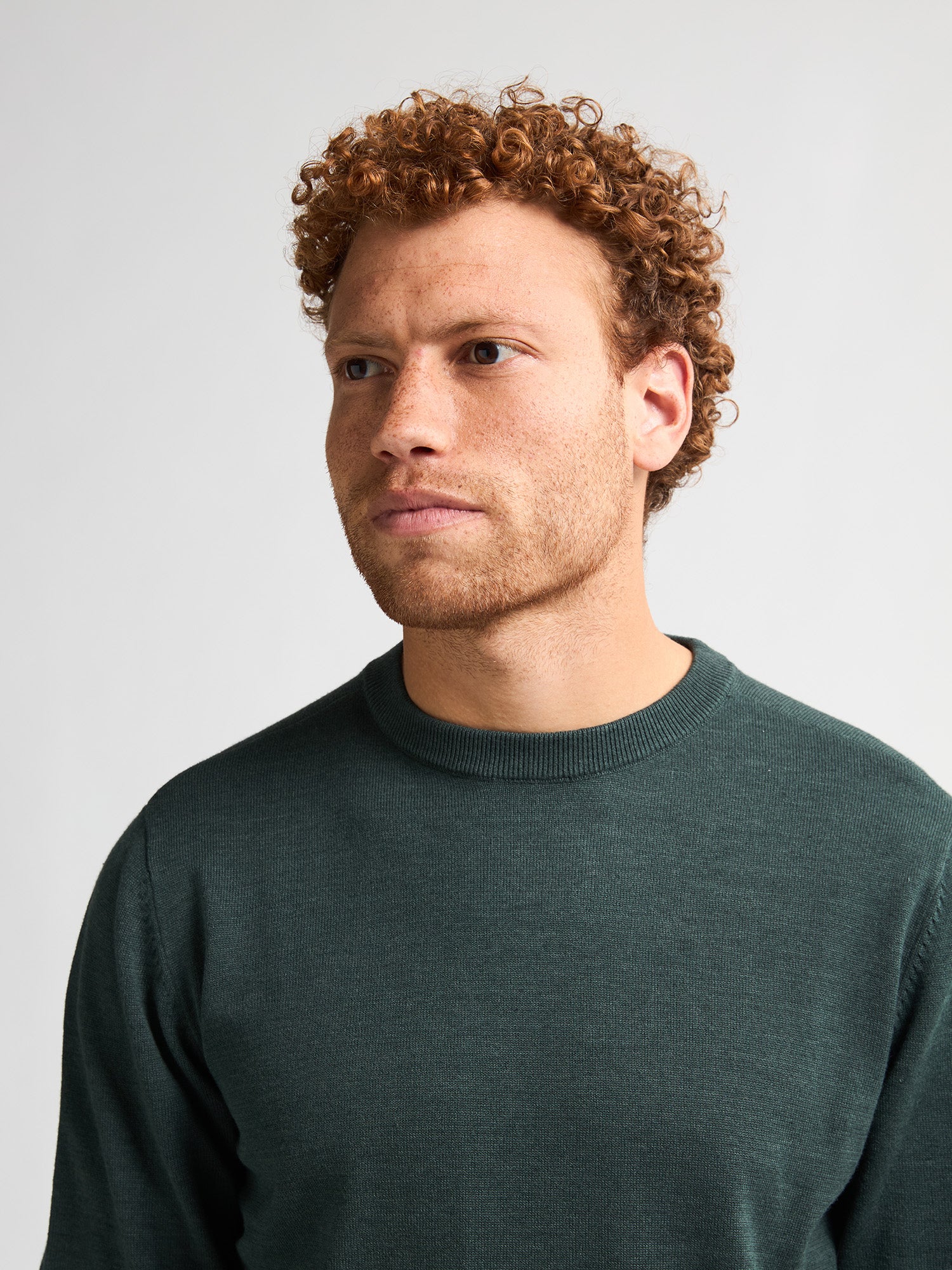 Petrol Industries Men Knitwear Round Neck Basic Regular Fit Bottle