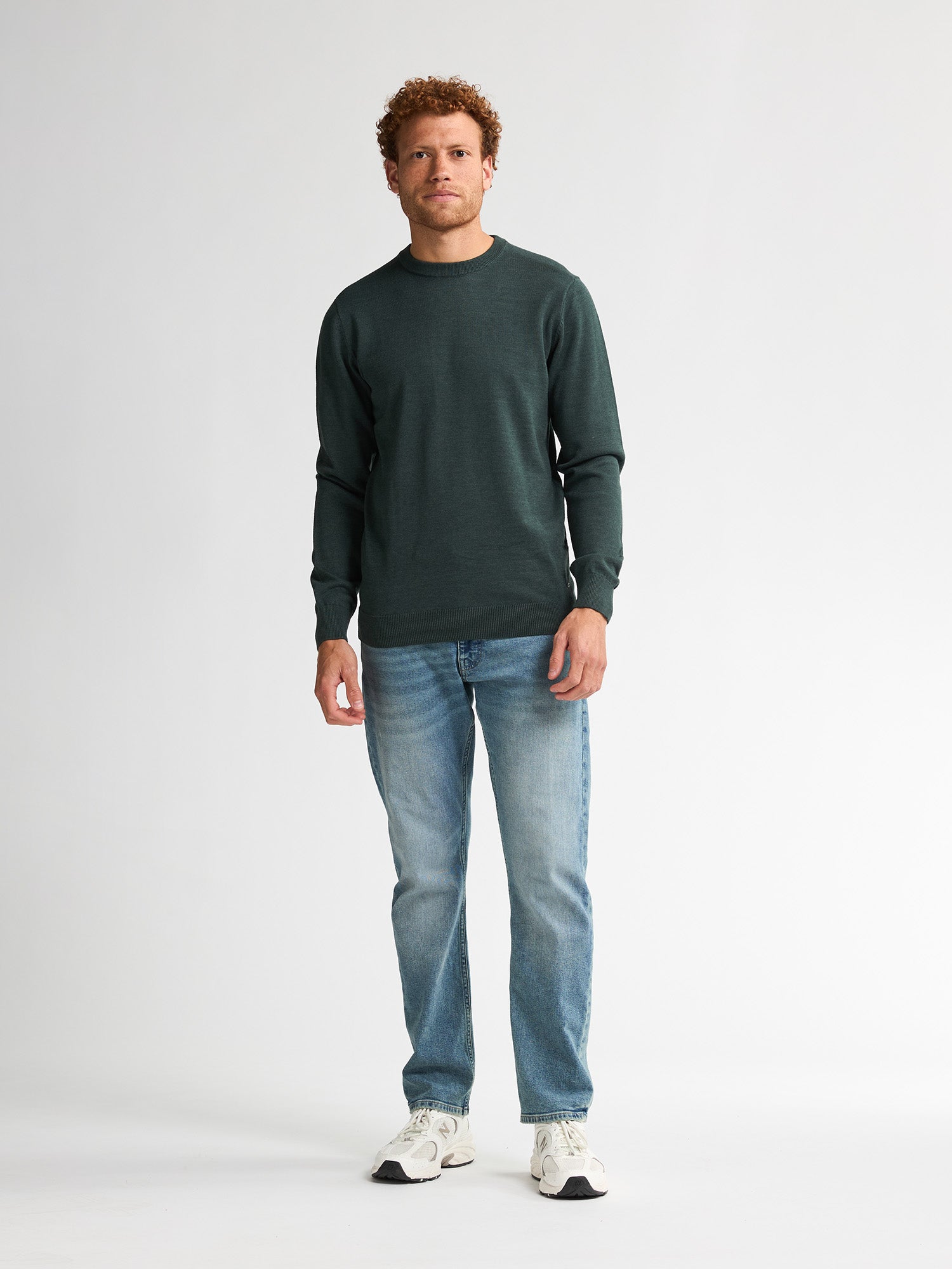 Petrol Industries Men Knitwear Round Neck Basic Regular Fit Bottle