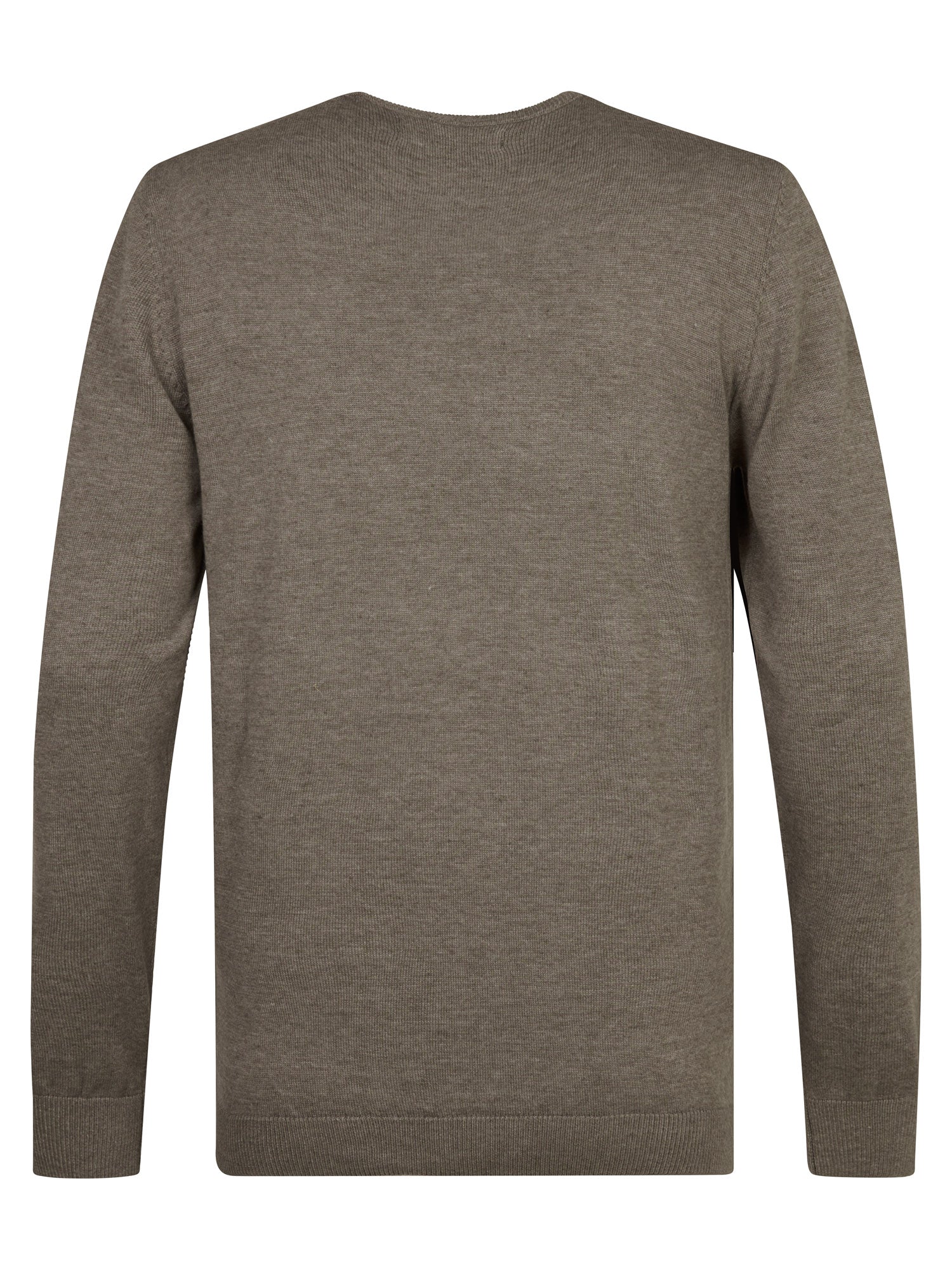 Petrol Industries Men Knitwear Round Neck Basic Regular Fit Mossy Stone