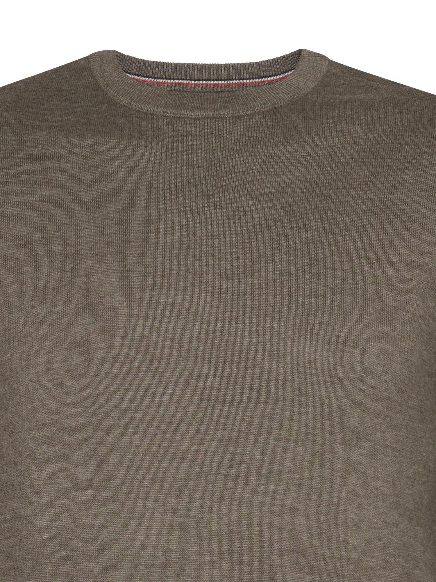 Petrol Industries Men Knitwear Round Neck Basic Regular Fit Mossy Stone