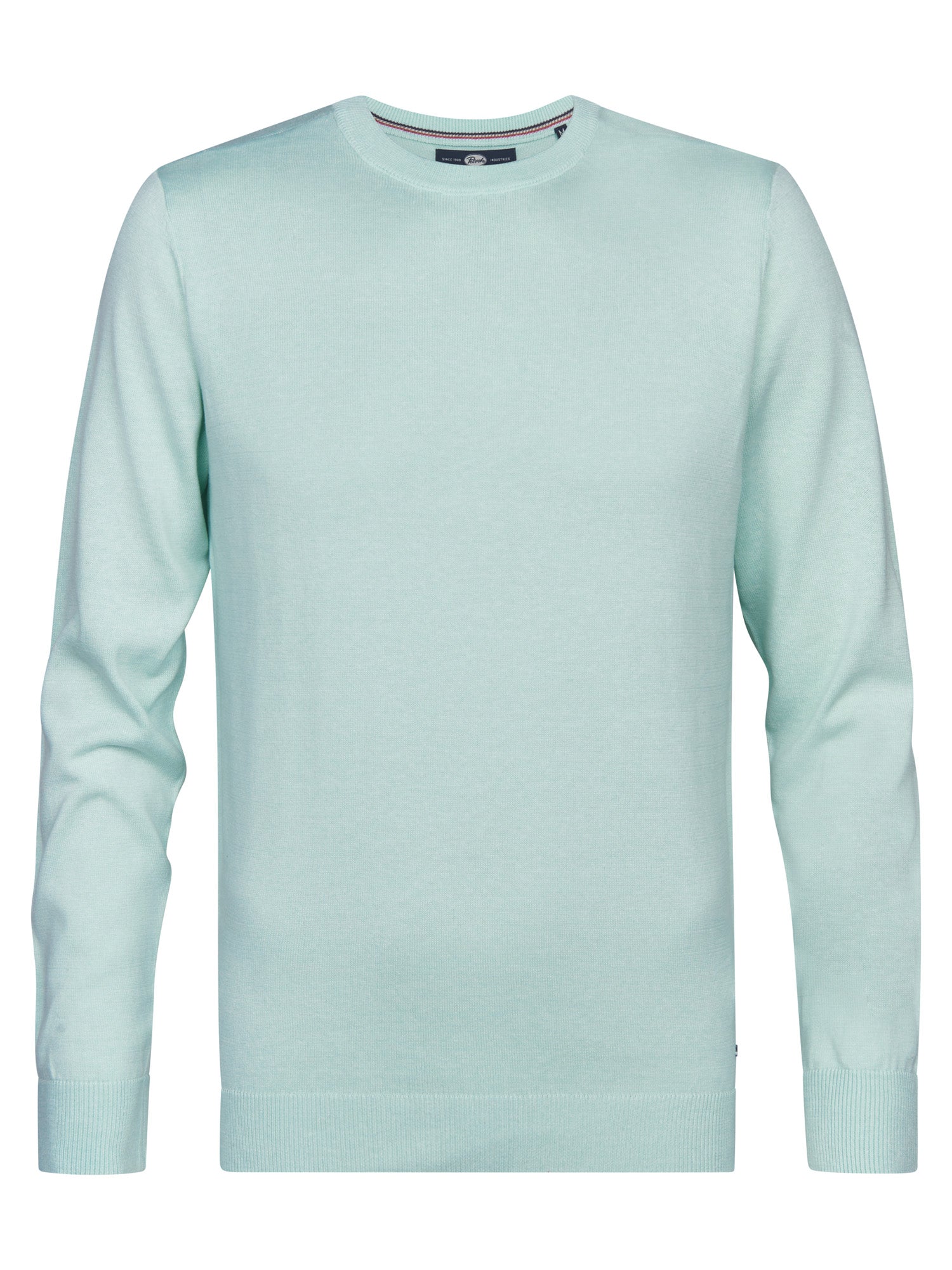 Petrol Industries Men Knitwear Round Neck Basic Regular Fit Cool Mint