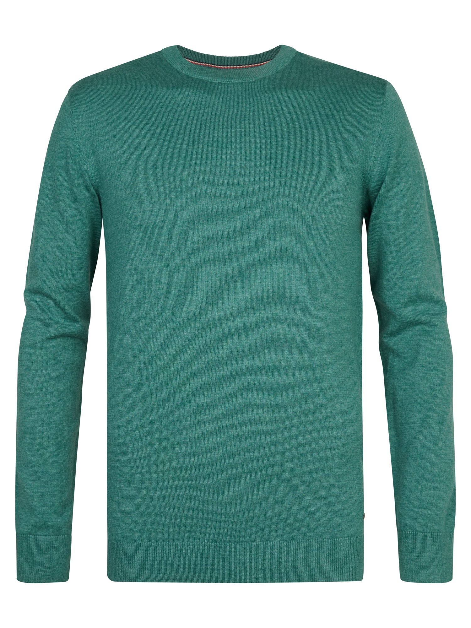 Petrol Industries Men Knitwear Round Neck Basic Regular Fit Teal Green