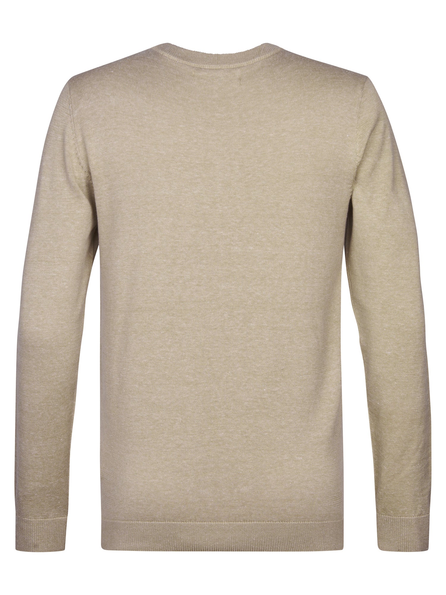 Petrol Industries Men Knitwear Round Neck Basic Regular Fit Light Tan