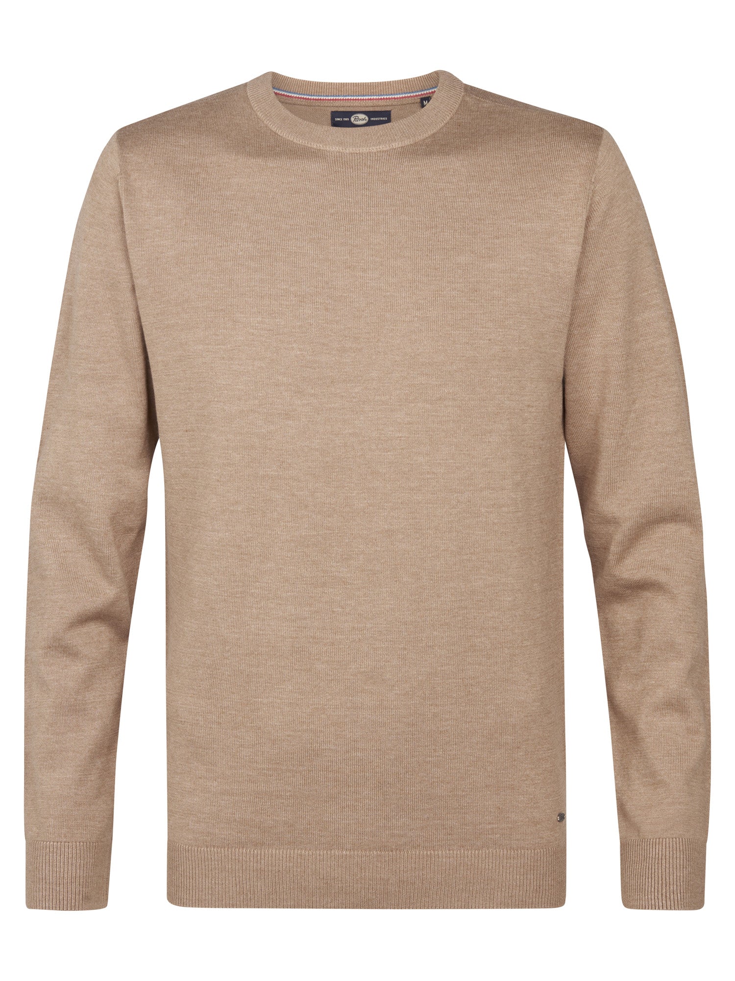 Petrol Industries Men Knitwear Round Neck Basic Regular Fit Oak