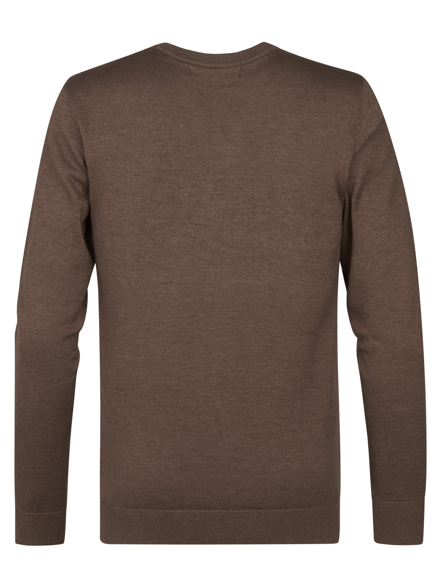 Petrol Industries Men Knitwear Round Neck Basic Regular Fit Mud