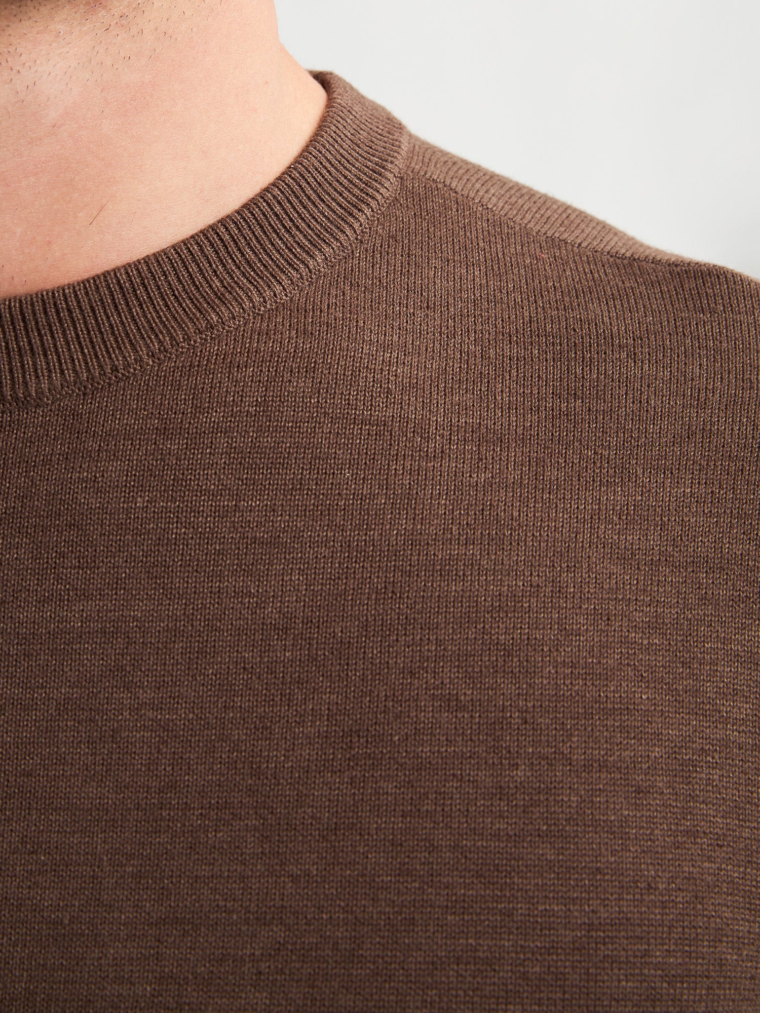 Petrol Industries Men Knitwear Round Neck Basic Regular Fit Mud