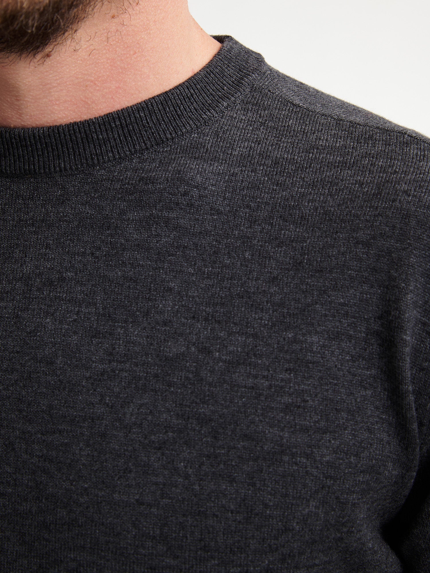 Petrol Industries Men Knitwear Round Neck Basic Regular Fit Steal Melee