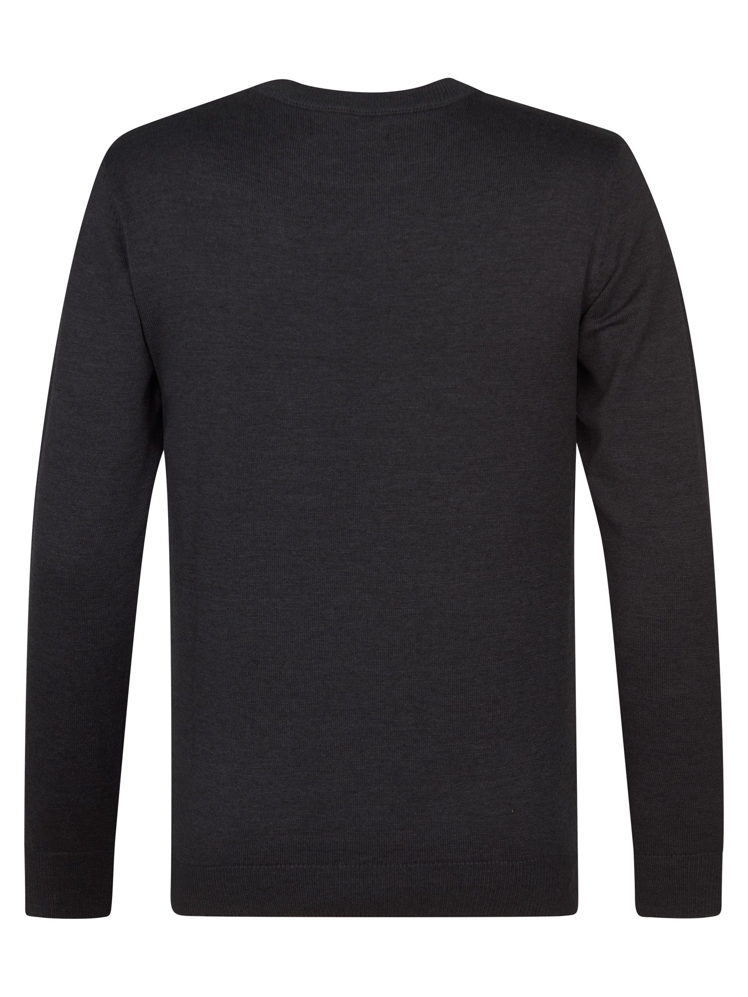 Petrol Industries Men Knitwear Round Neck Basic Regular Fit Deep Black