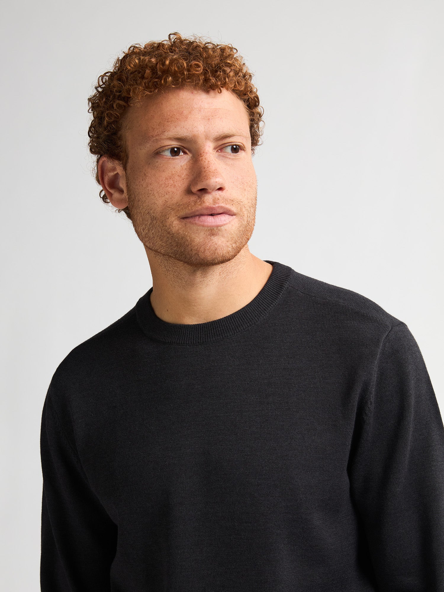 Petrol Industries Men Knitwear Round Neck Basic Regular Fit Deep Black
