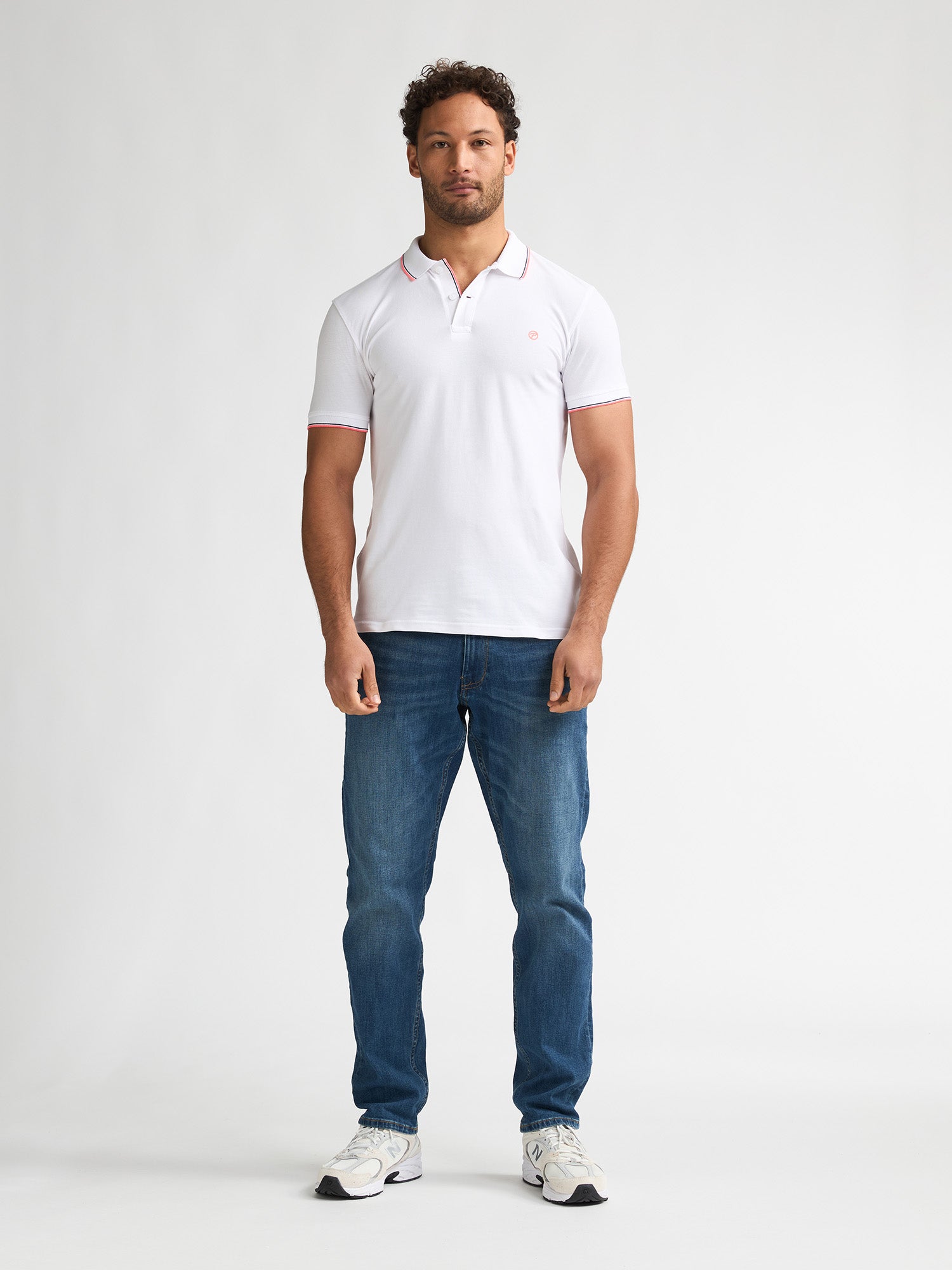 Petrol Industries Men Polo Short Sleeve Regular Fit Bright White