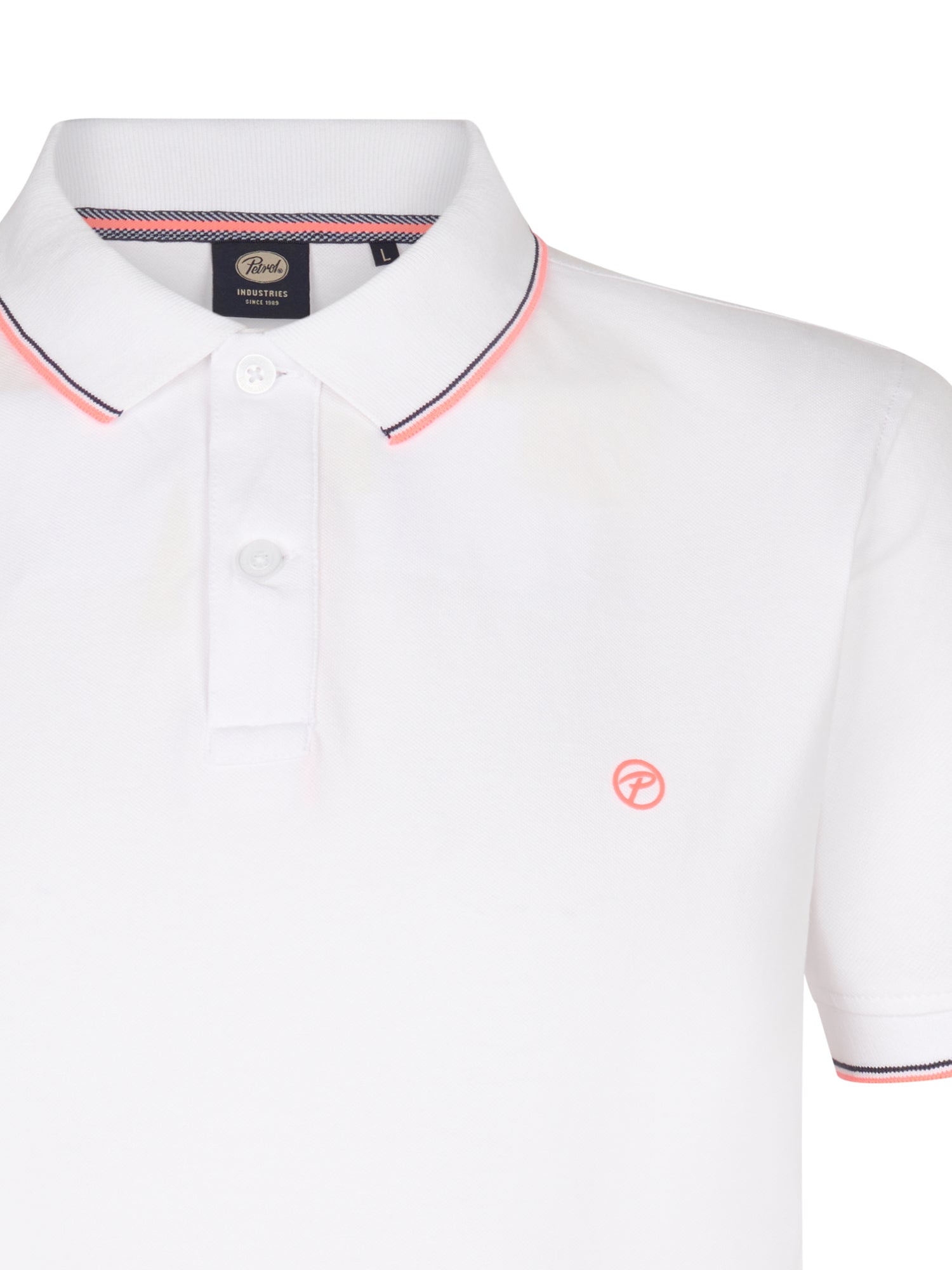 Petrol Industries Men Polo Short Sleeve Regular Fit Bright White