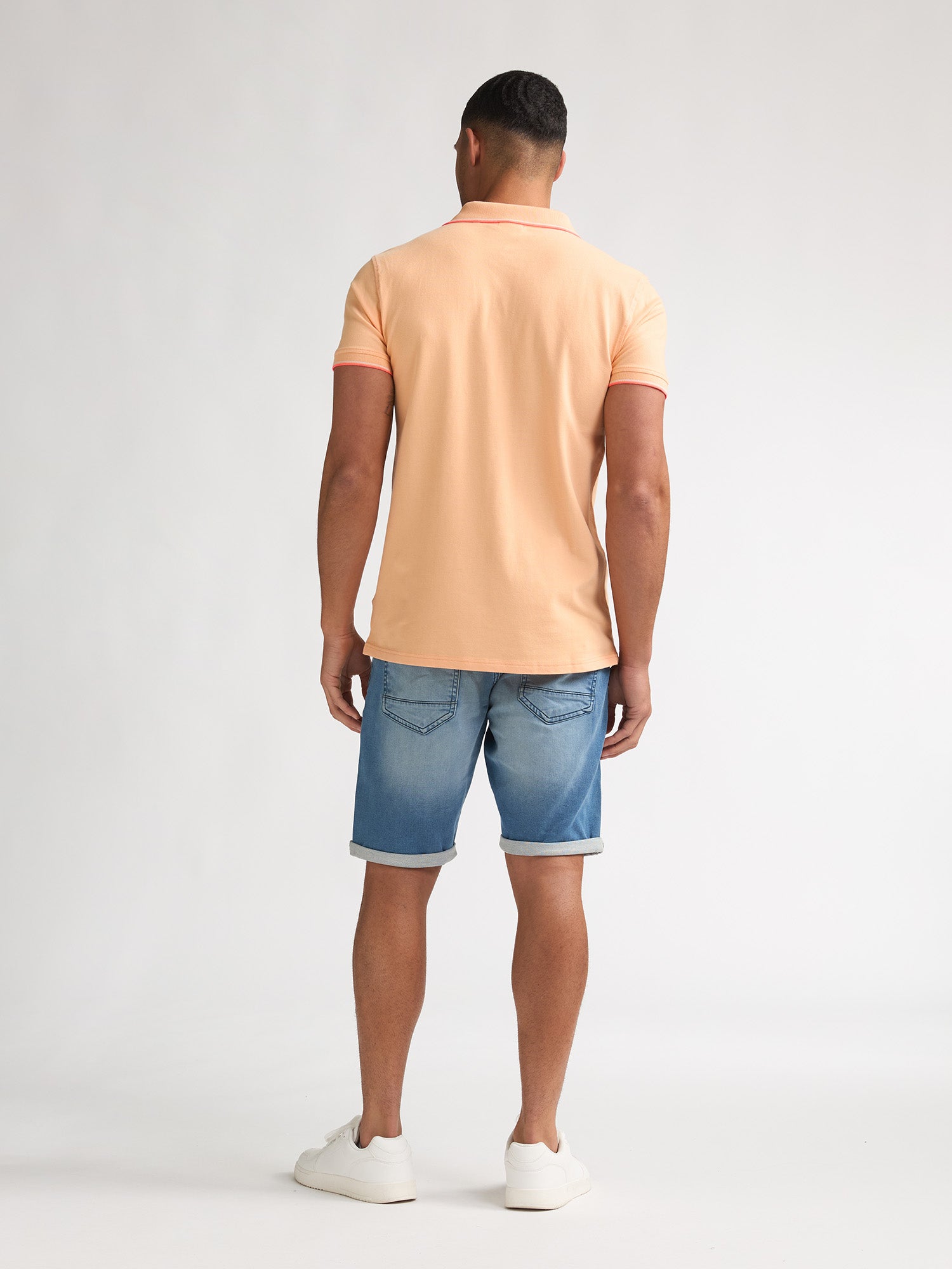 Petrol Industries Men Polo Short Sleeve Regular Fit Tropical Orange