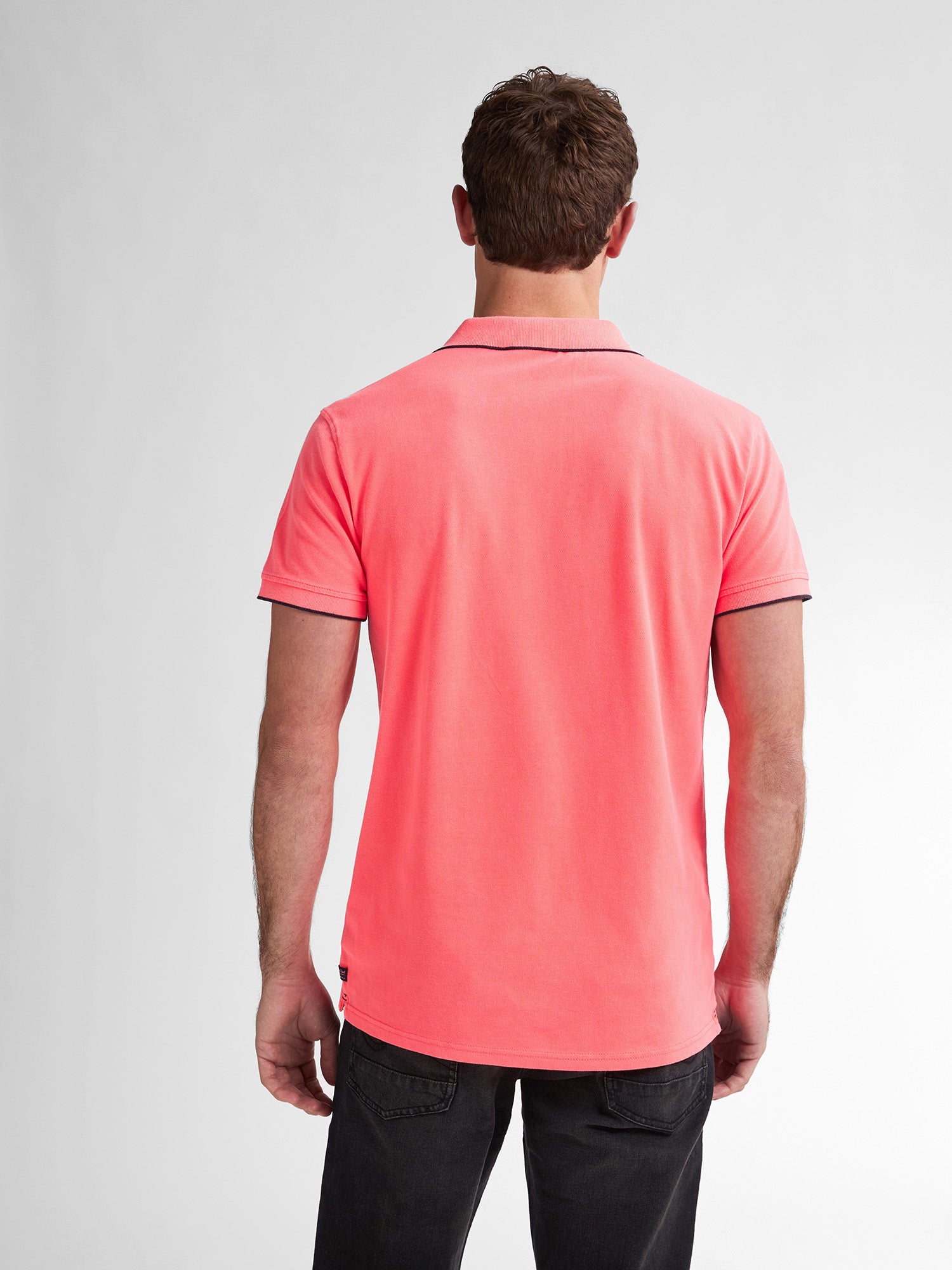 Petrol Industries Men Polo Short Sleeve Regular Fit Fiery Coral
