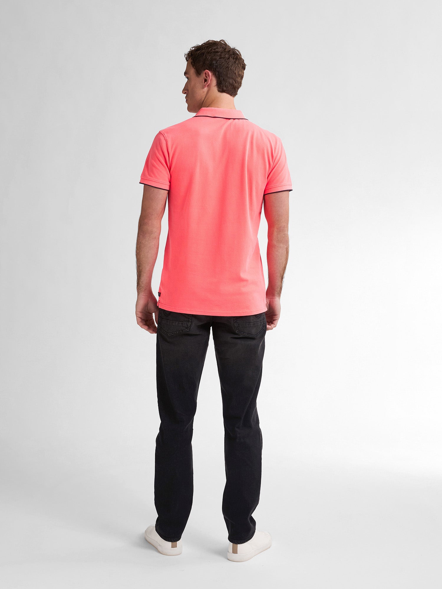 Petrol Industries Men Polo Short Sleeve Regular Fit Fiery Coral