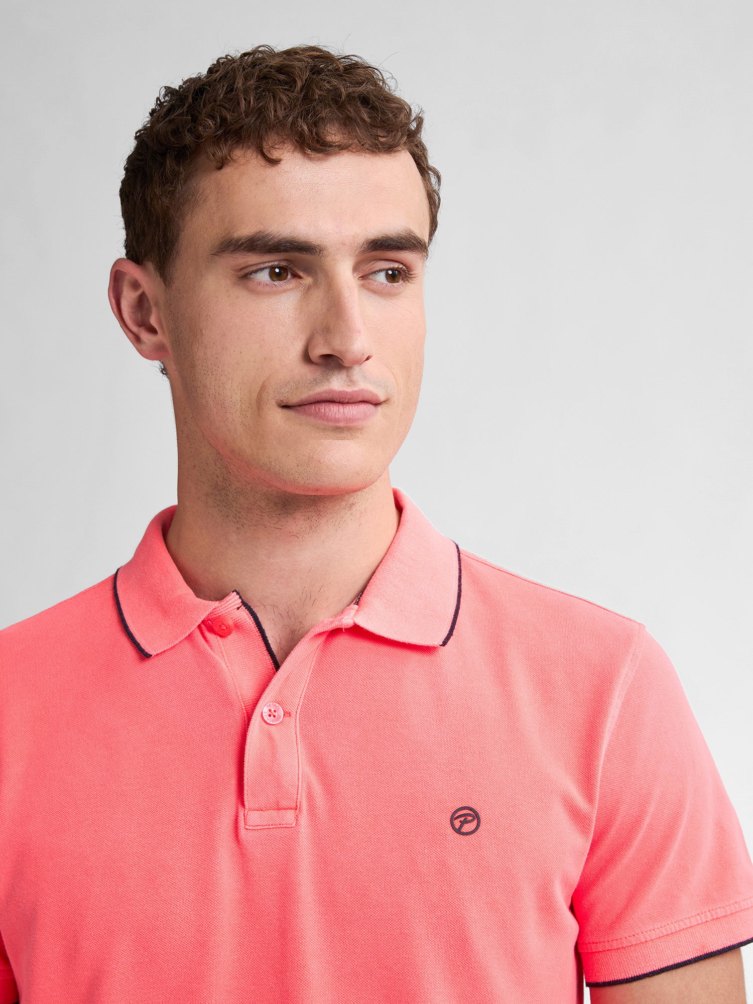 Petrol Industries Men Polo Short Sleeve Regular Fit Fiery Coral