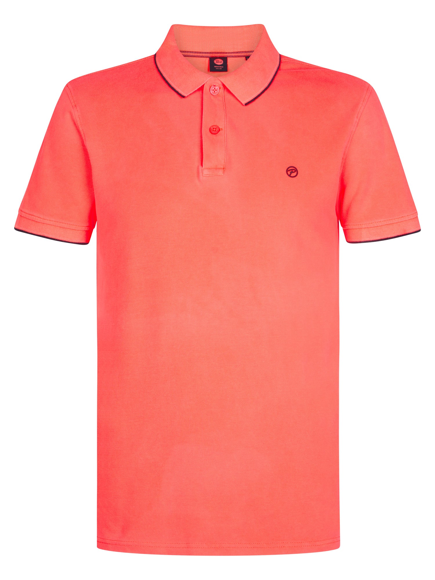 Petrol Industries Men Polo Short Sleeve Regular Fit Fiery Coral