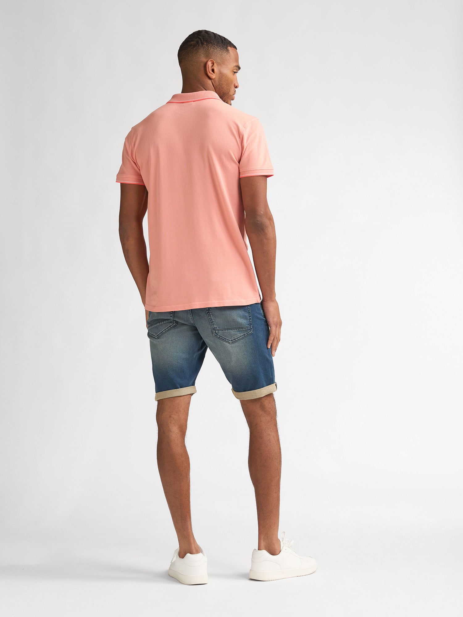 Petrol Industries Men Polo Short Sleeve Regular Fit Light Coral
